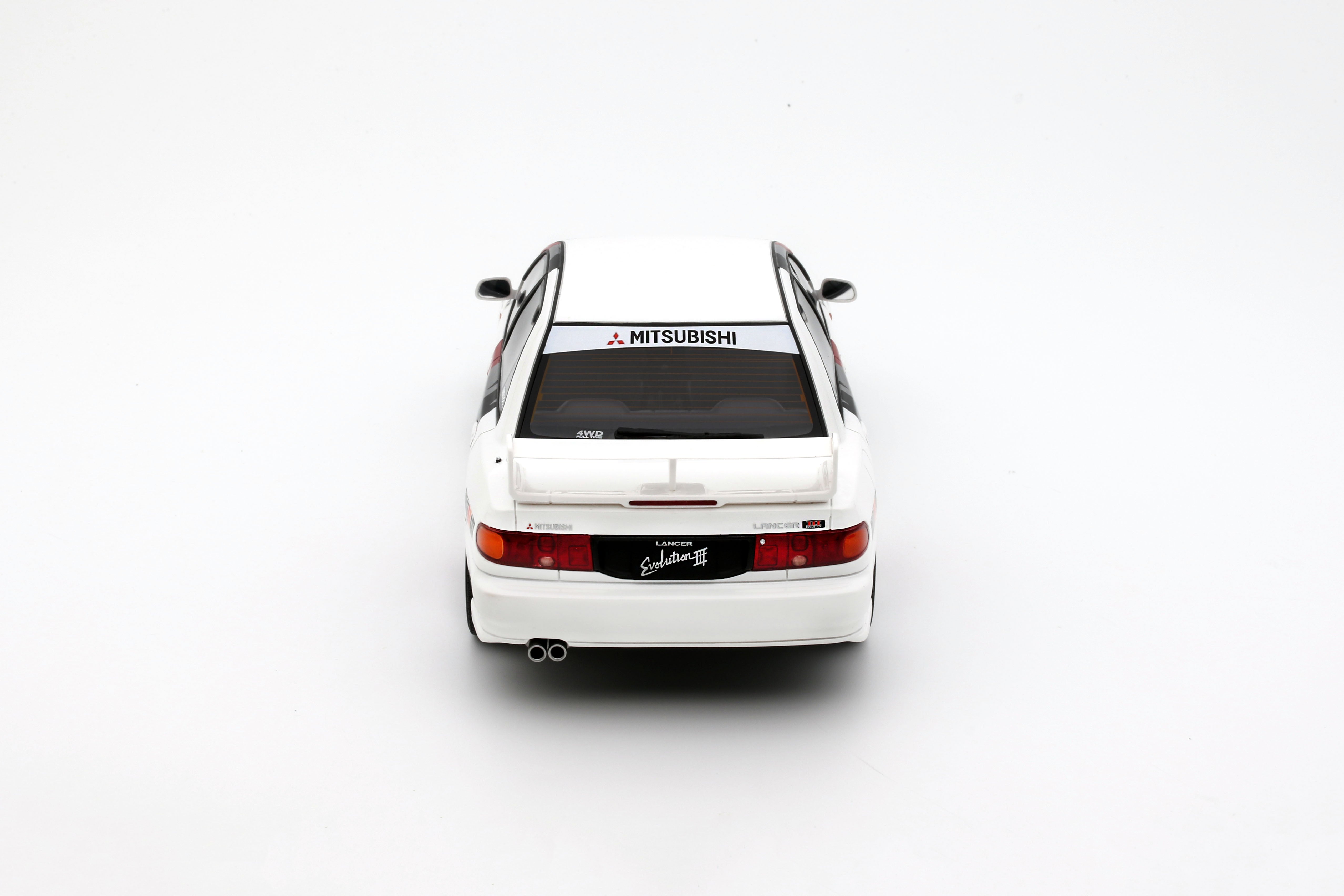 OTTO 1:18 Scale Resin - Reseller Exclusive – 1995 MITSUBISHI LANCER EVO III, SCOTIA WHITE W83 - OT1344