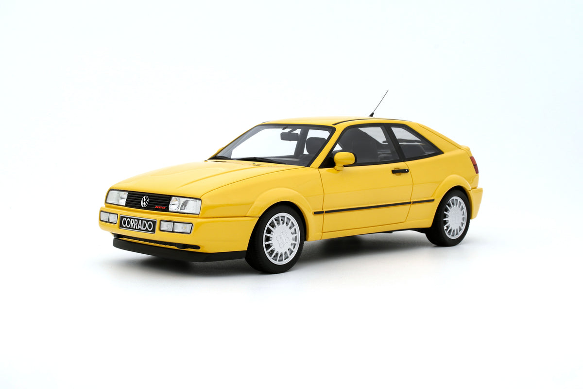 OTTO 1:18 Scale Resin - 1998 Volkswagen Corrado G60 - Yellow Nugget - RESELLER EXCLUSIVE - OT1385