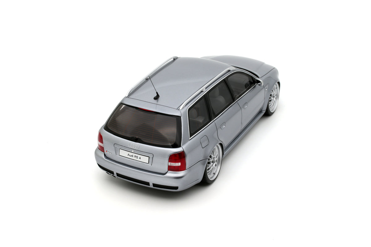 Otto 1:18 Scale Resin - 2025 Audi RS 4 (B5) Avant "Stanced", Avus Silver - OT1396