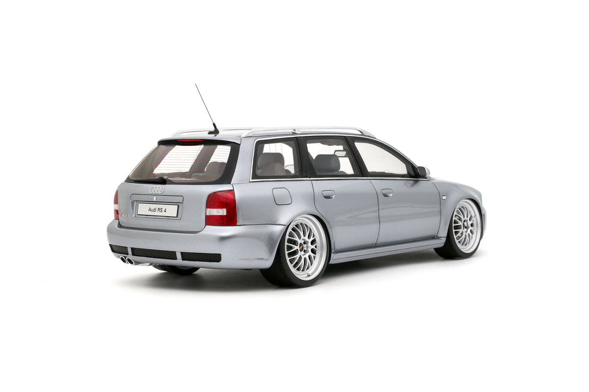 Otto 1:18 Scale Resin - 2025 Audi RS 4 (B5) Avant "Stanced", Avus Silver - OT1396