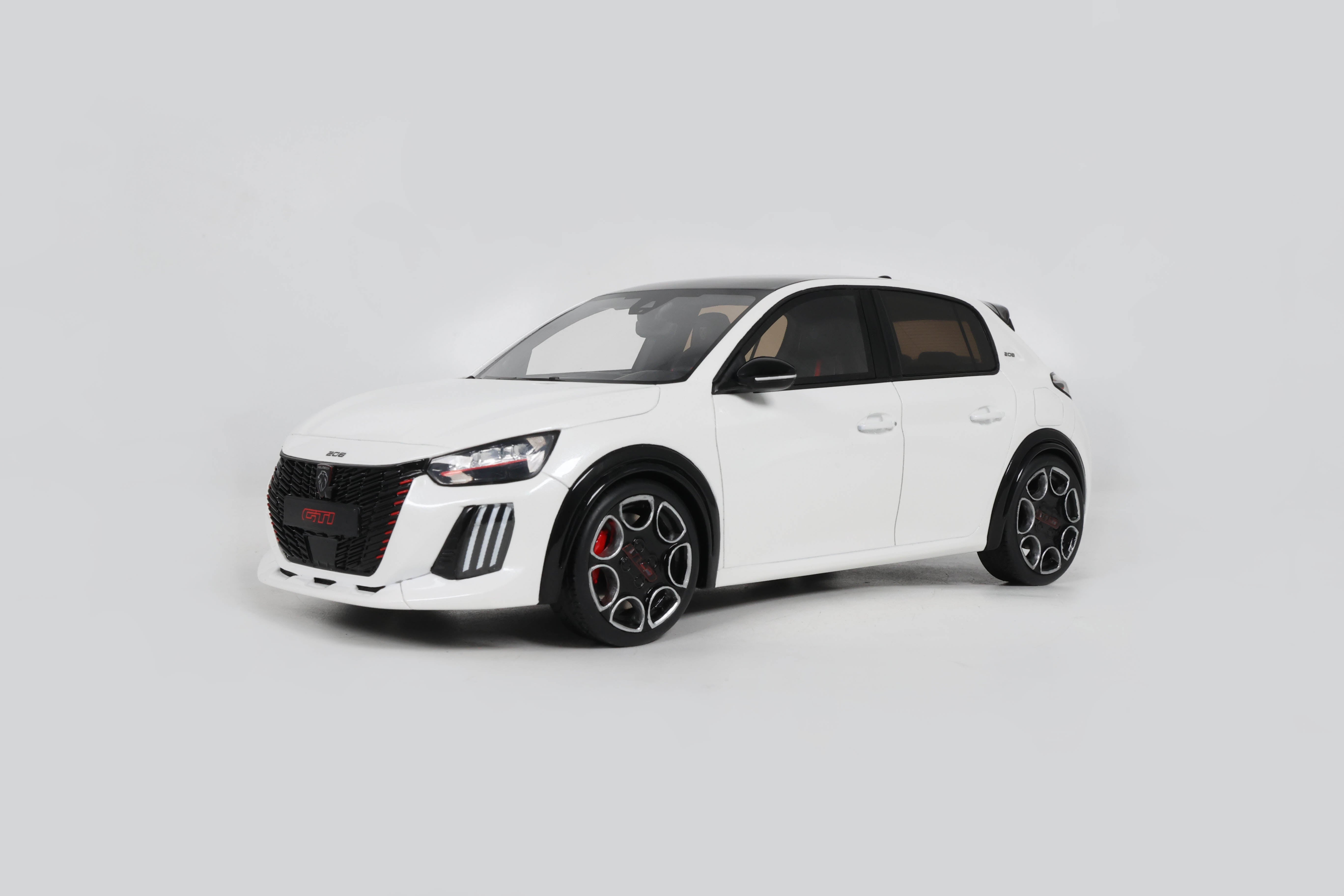 OTTO 1:18 Scale Resin - Reseller Exclusive – 2026 PEUGEOT E-208 GTI, White - OT1398
