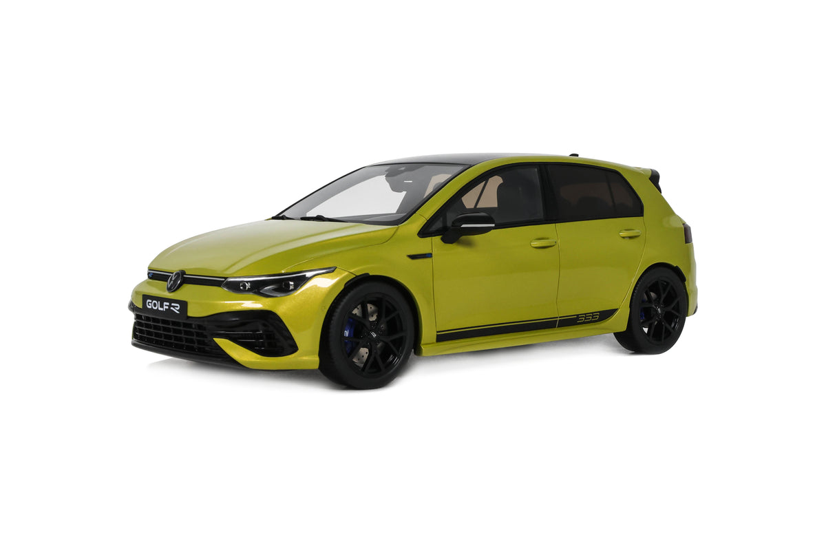 OTTO 1:18 Scale Resin - Reseller Exclusive – VOLKSWAGEN GOLF VIII R 333 LIMITED EDITION, LIME YELLOW METALLIC - OT1407