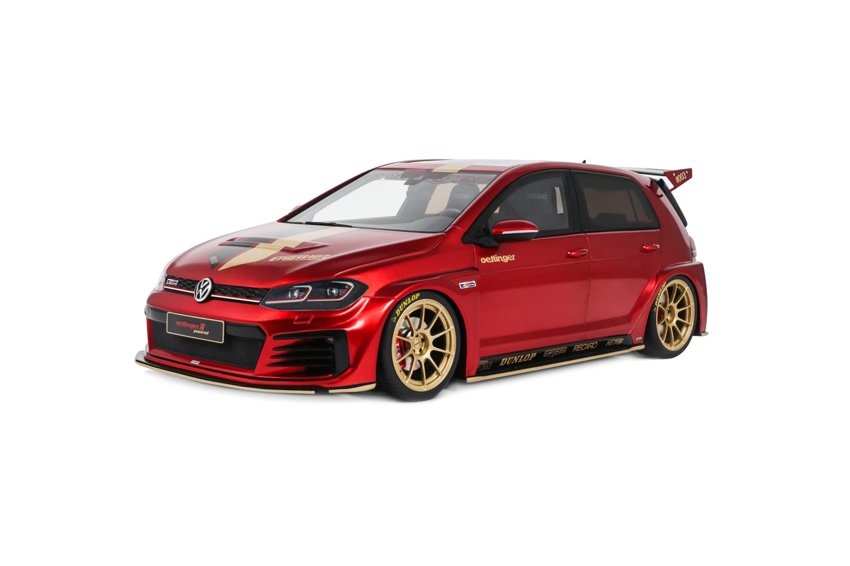 OTTO 1:18 Scale Resin - Project Car – 2015 VOLKSWAGEN GOLF 7 OETTINGER TCR GERMANY STREET, CANDY RED - OT1412
