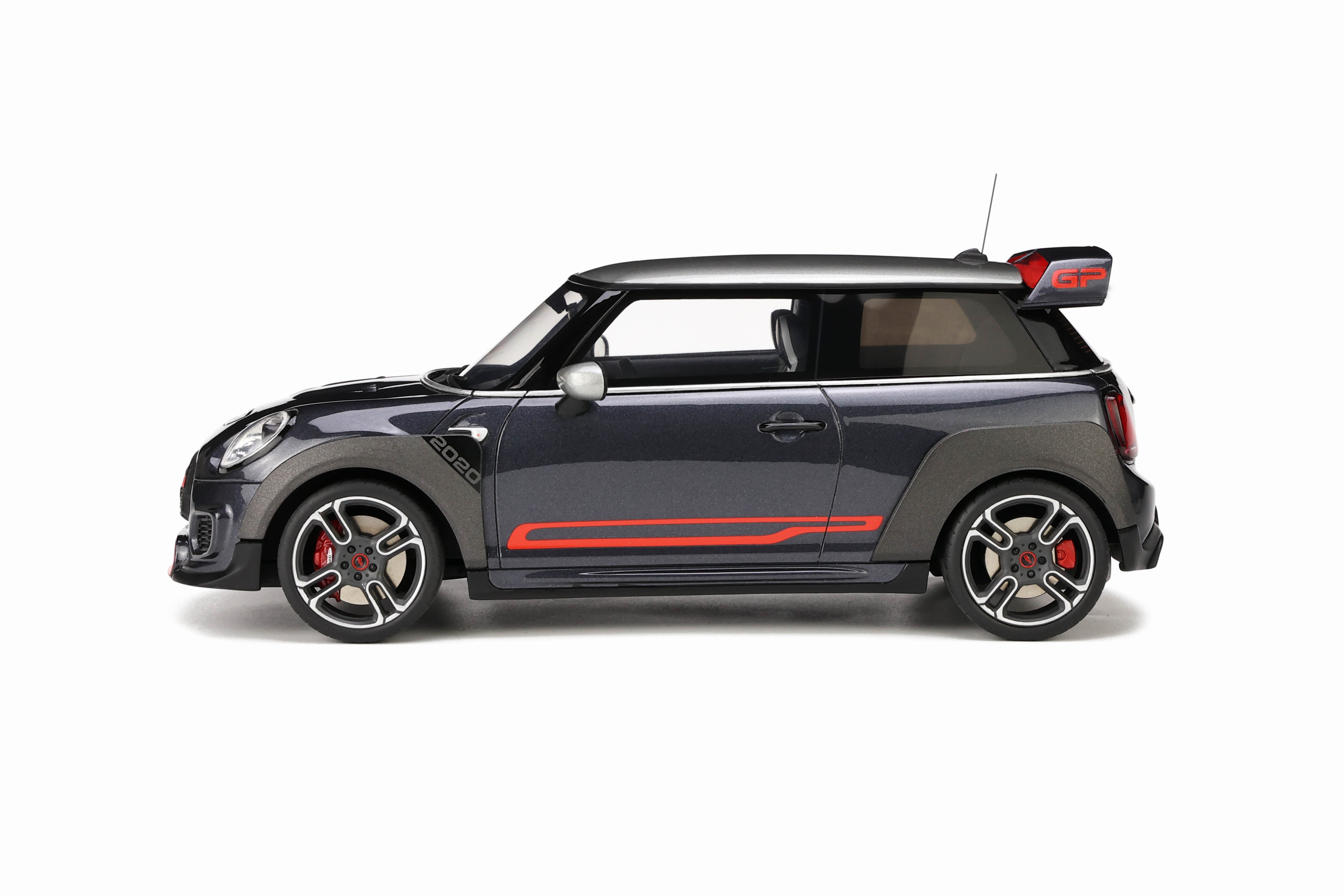 OTTO 1:18 Scale Resin Model Car - 2020 Mini Cooper JCW GP Racing, Grey - OT407