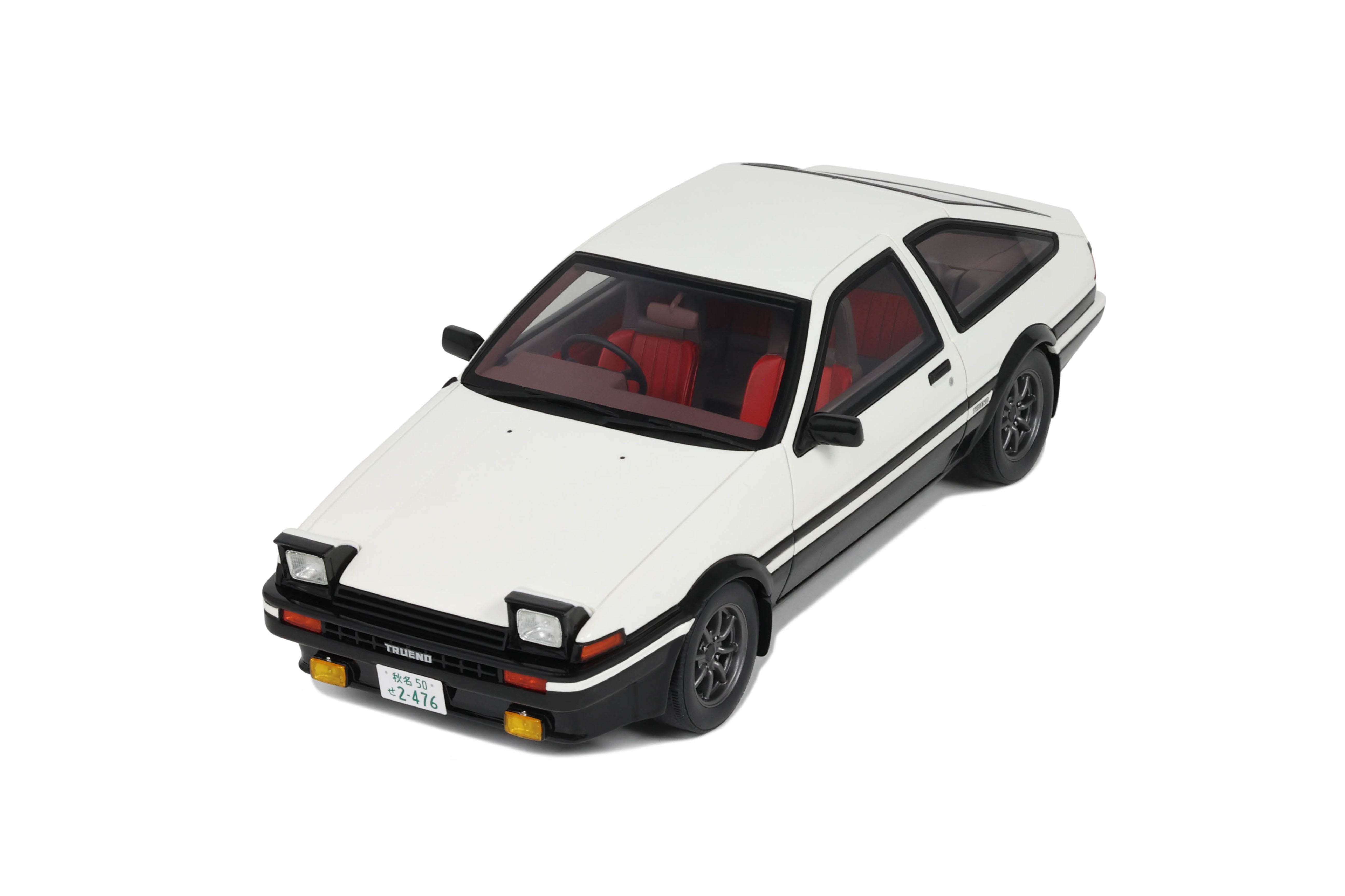 OTTO 1:18 Scale Resin Model Car -1985 Toyota Sprinter Trueno AE86 , White - RESELLER EXCLUSIVE - OT444B