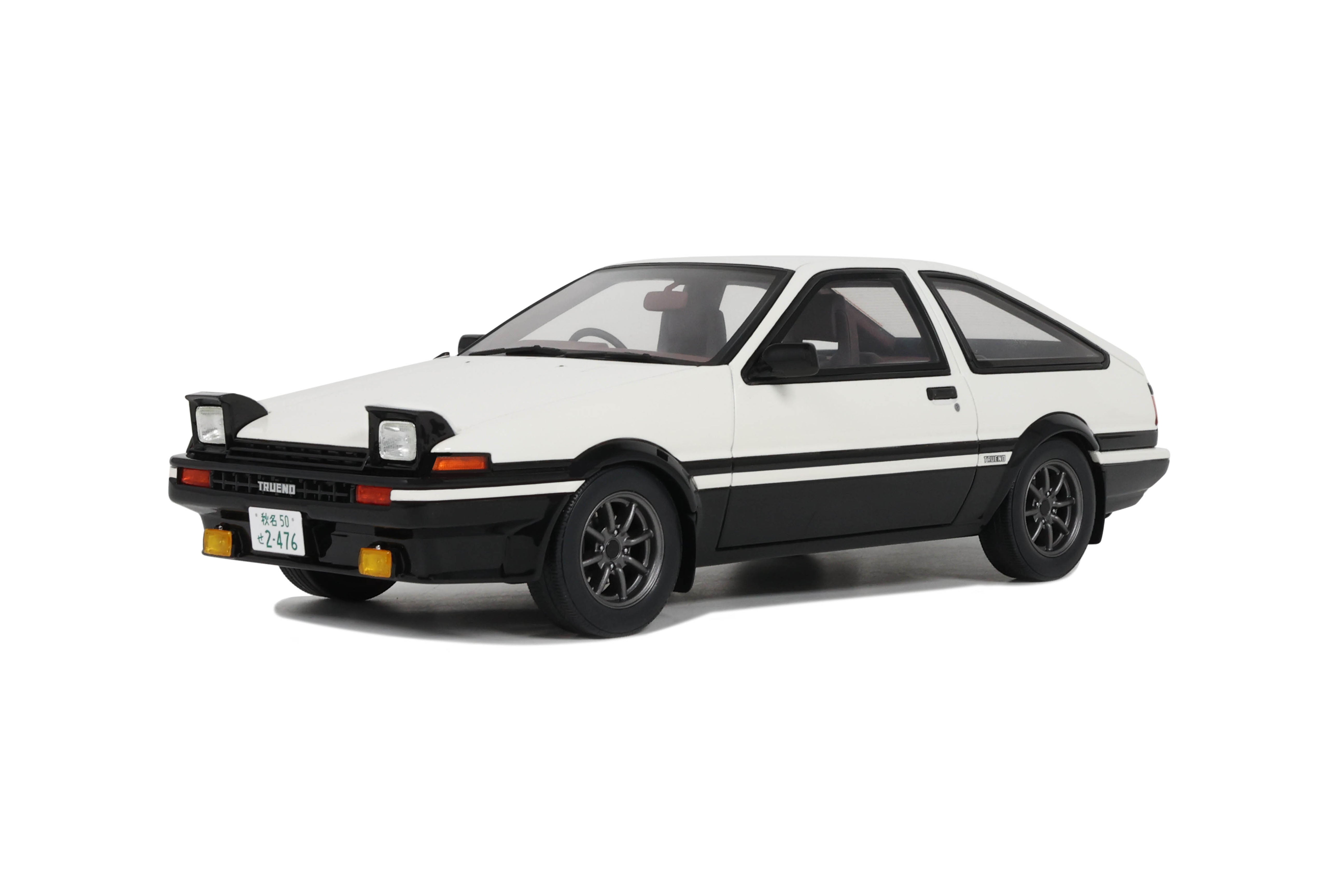 OTTO 1:18 Scale Resin Model Car -1985 Toyota Sprinter Trueno AE86 , White - RESELLER EXCLUSIVE - OT444B