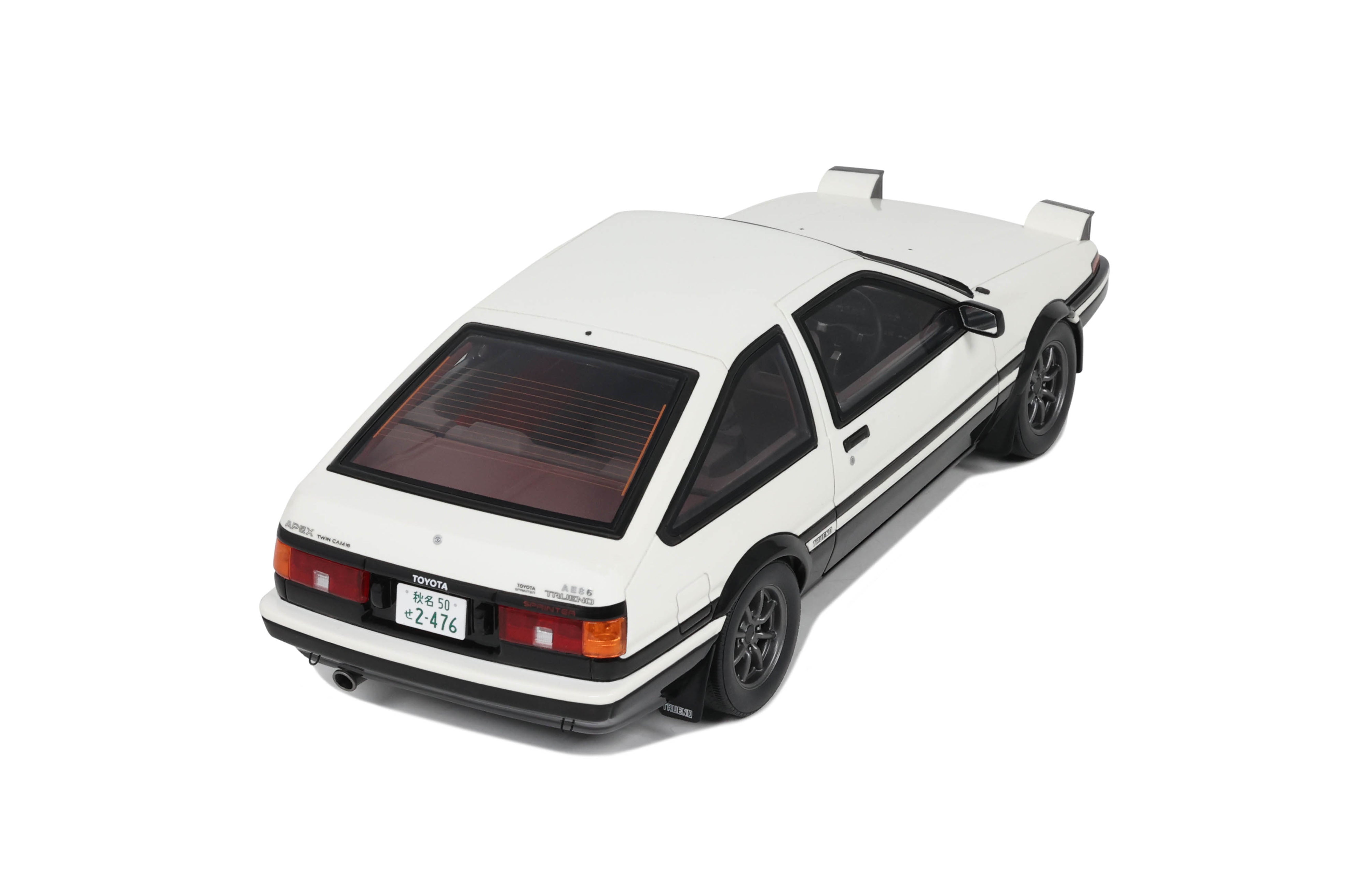 OTTO 1:18 Scale Resin Model Car -1985 Toyota Sprinter Trueno AE86 , White - RESELLER EXCLUSIVE - OT444B