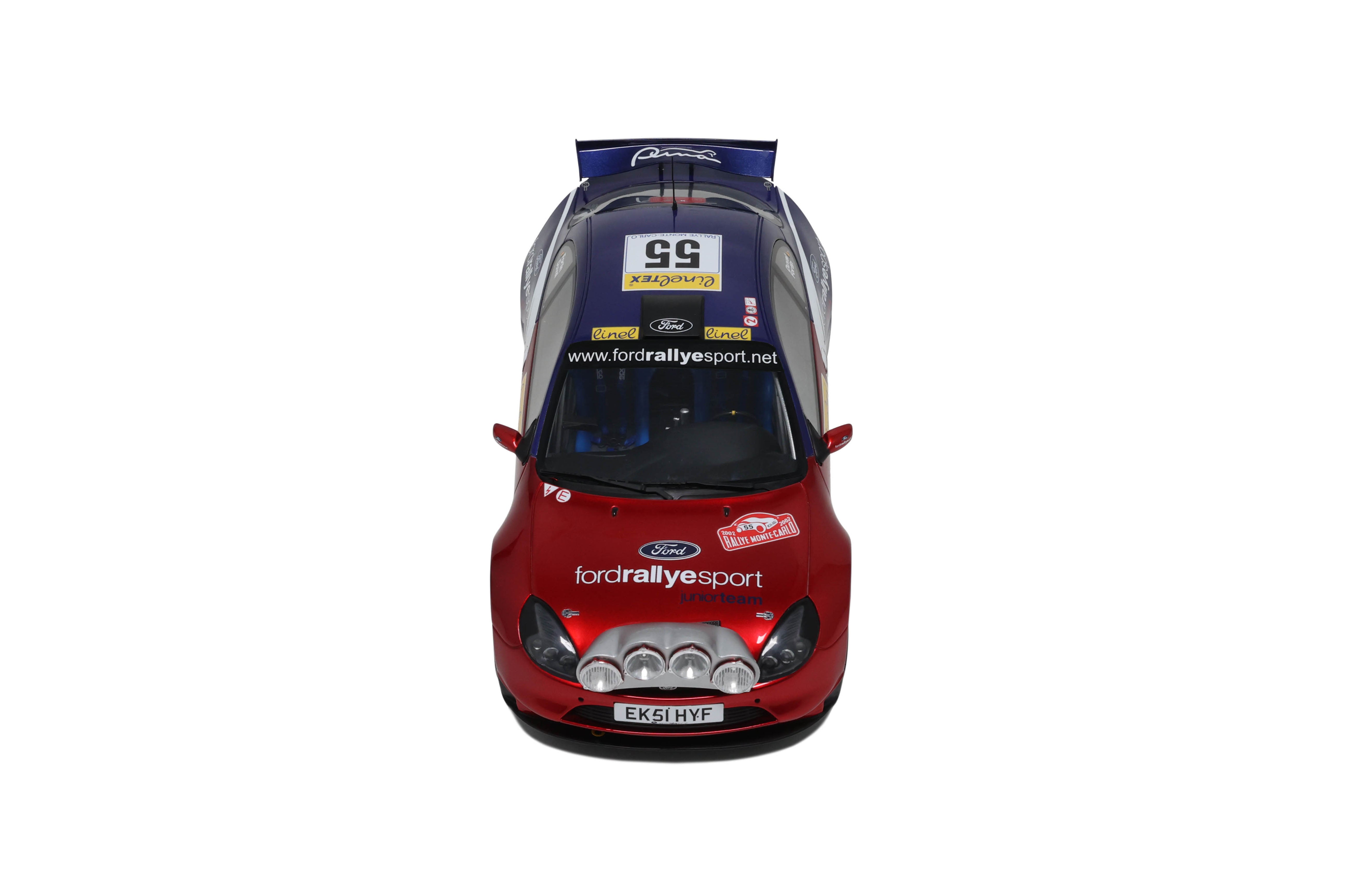OTTO 1:18 Scale Resin Model Car - 2002 Ford Puma 1600 Red Duval Monte Carlo - OT456