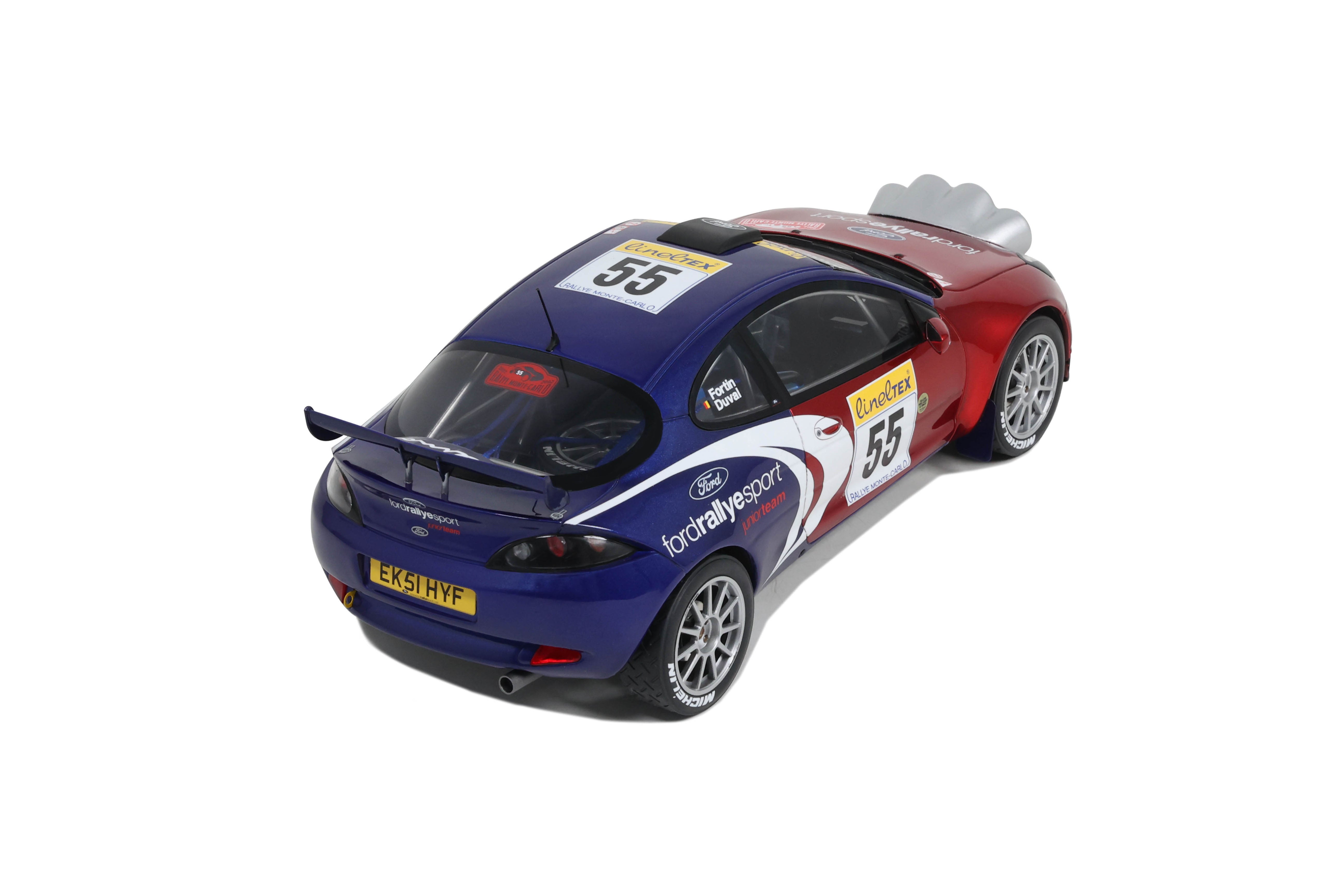 OTTO 1:18 Scale Resin Model Car - 2002 Ford Puma 1600 Red Duval Monte Carlo - OT456
