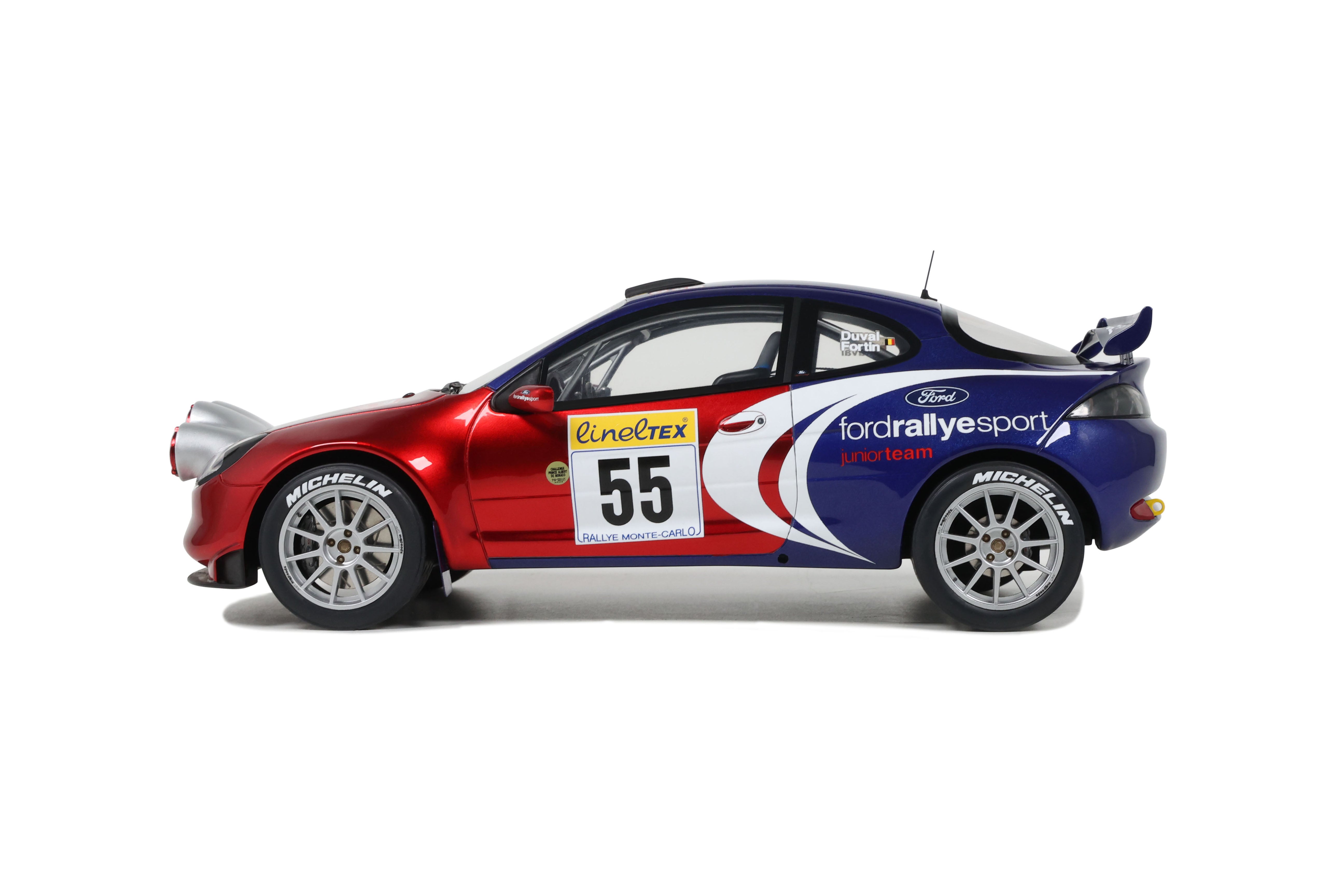OTTO 1:18 Scale Resin Model Car - 2002 Ford Puma 1600 Red Duval Monte Carlo - OT456