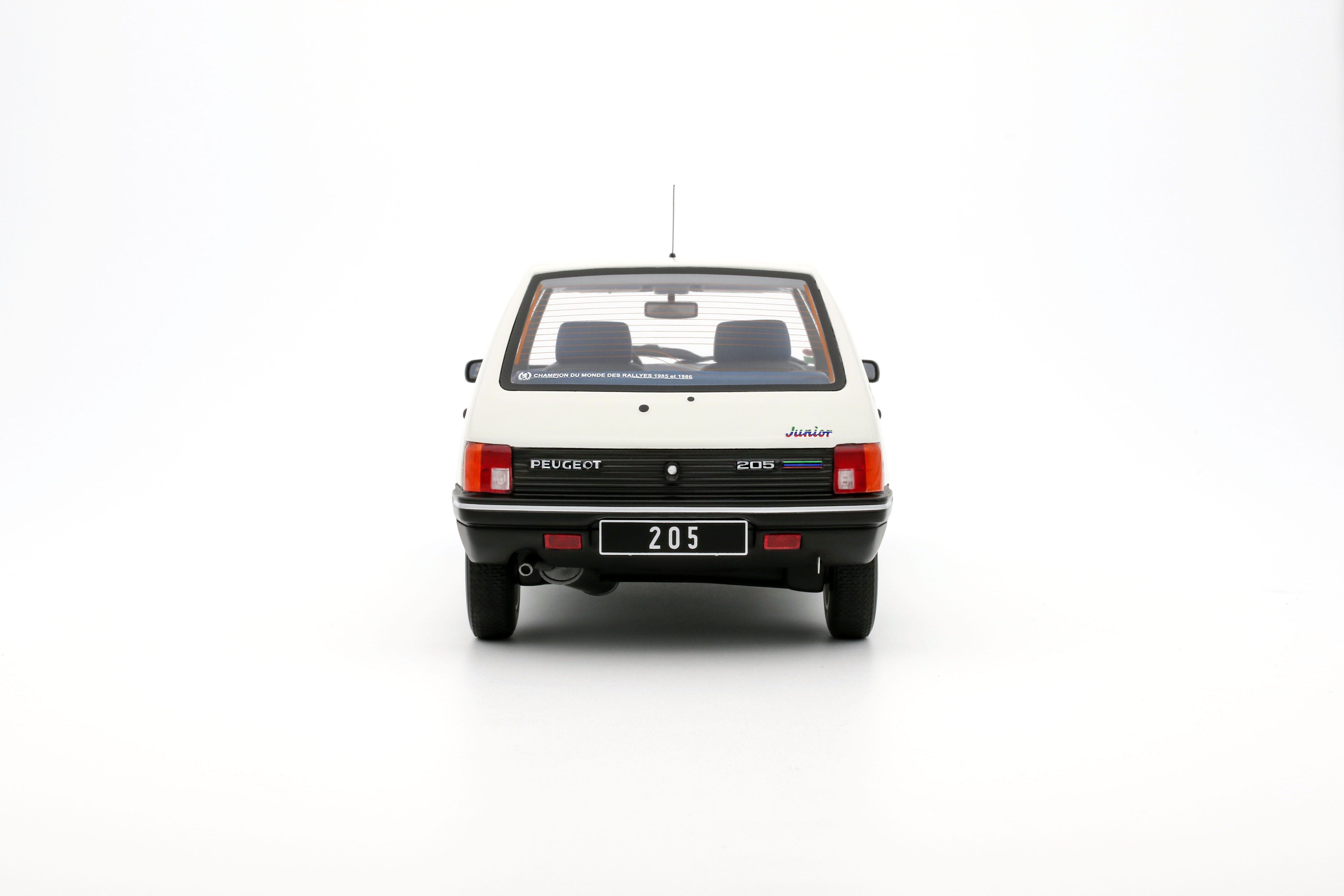 OTTO 1:18 Scale Resin Model Car - 1998 Peugeot 205 Junior, White - OT463
