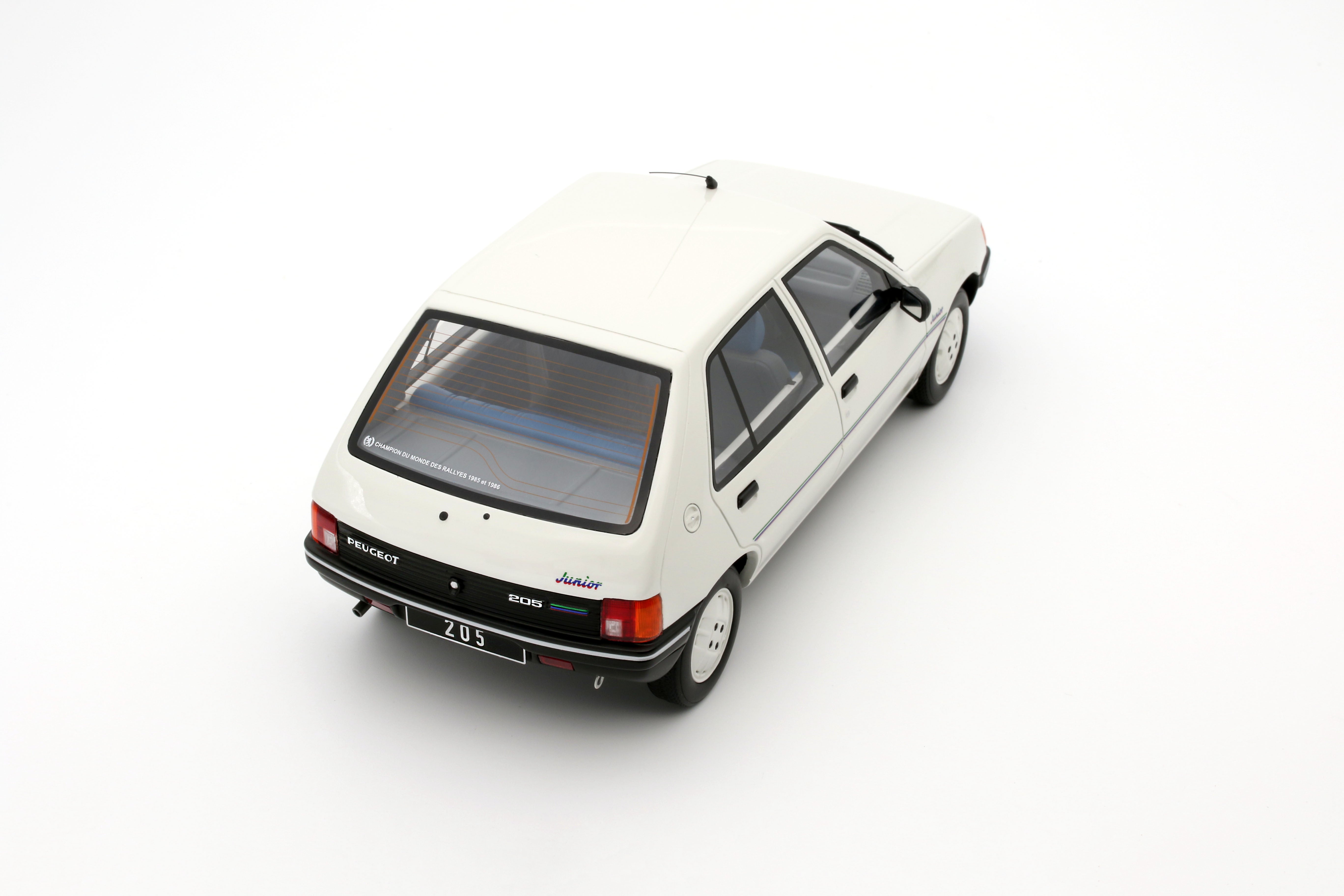 OTTO 1:18 Scale Resin Model Car - 1998 Peugeot 205 Junior, White - OT463