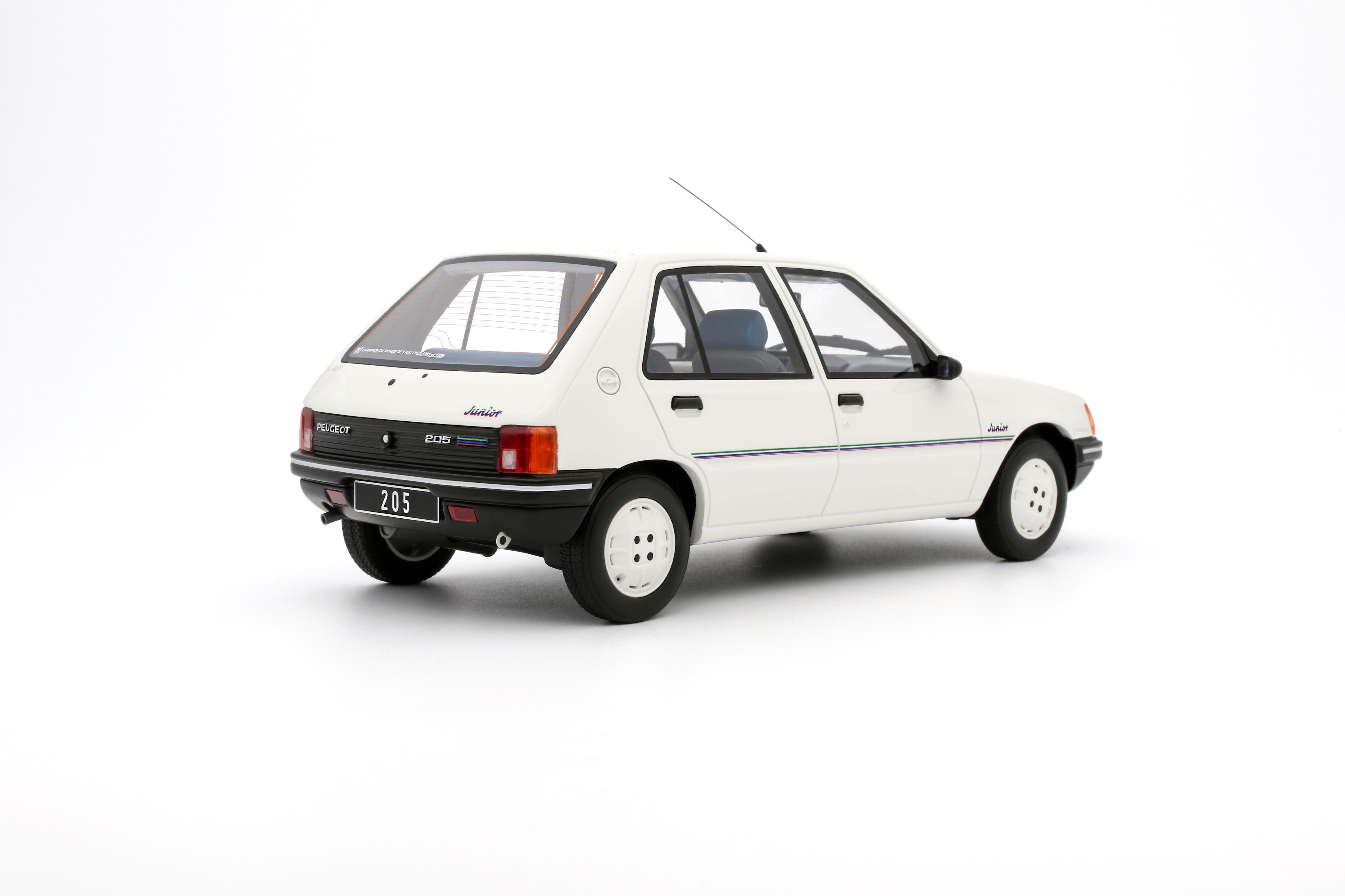 OTTO 1:18 Scale Resin Model Car - 1998 Peugeot 205 Junior, White - OT463