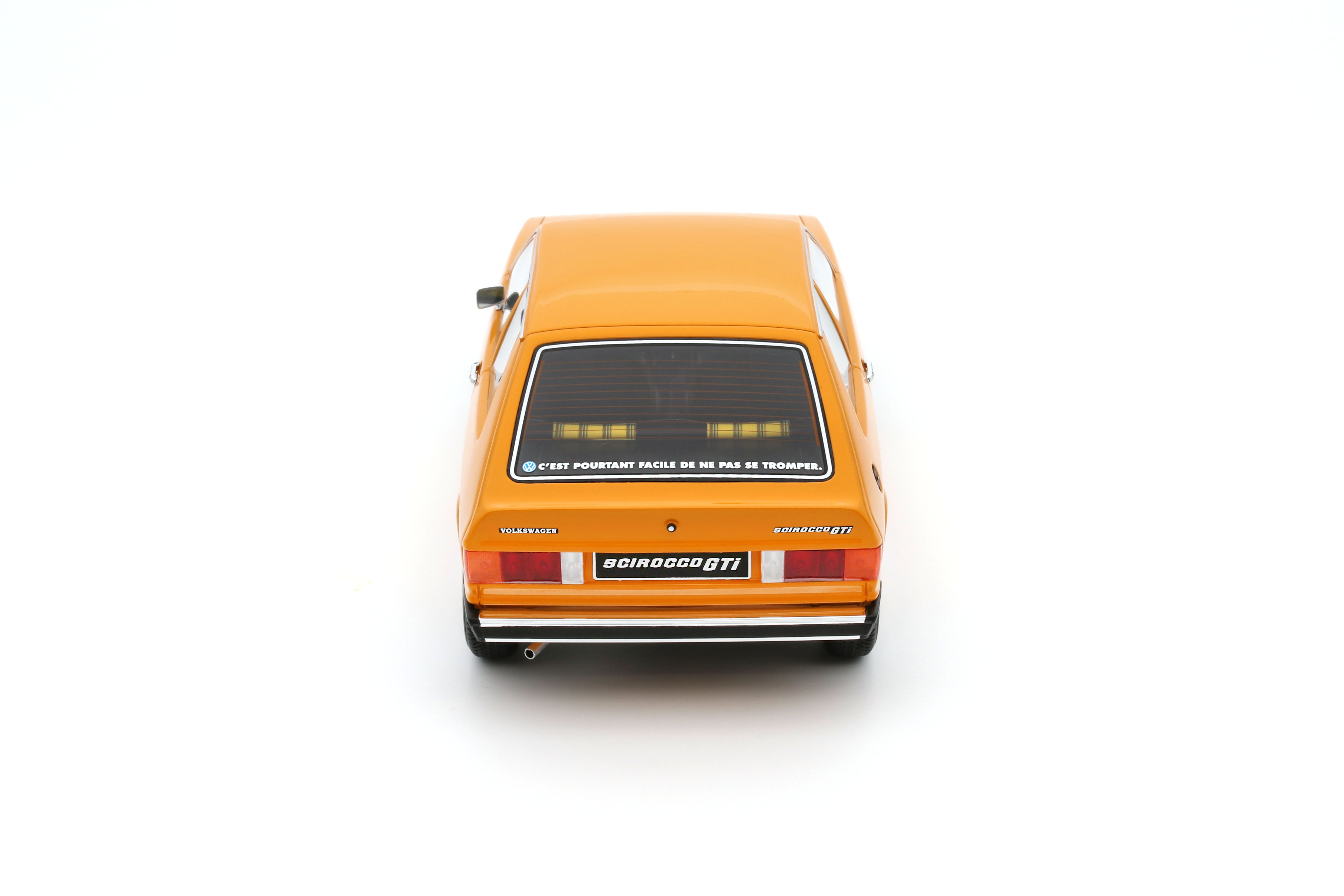 OTTO 1:18 Scale Resin - 1977 VW Volkswagen Scirocco GTi Mk1 in Orange - OT467