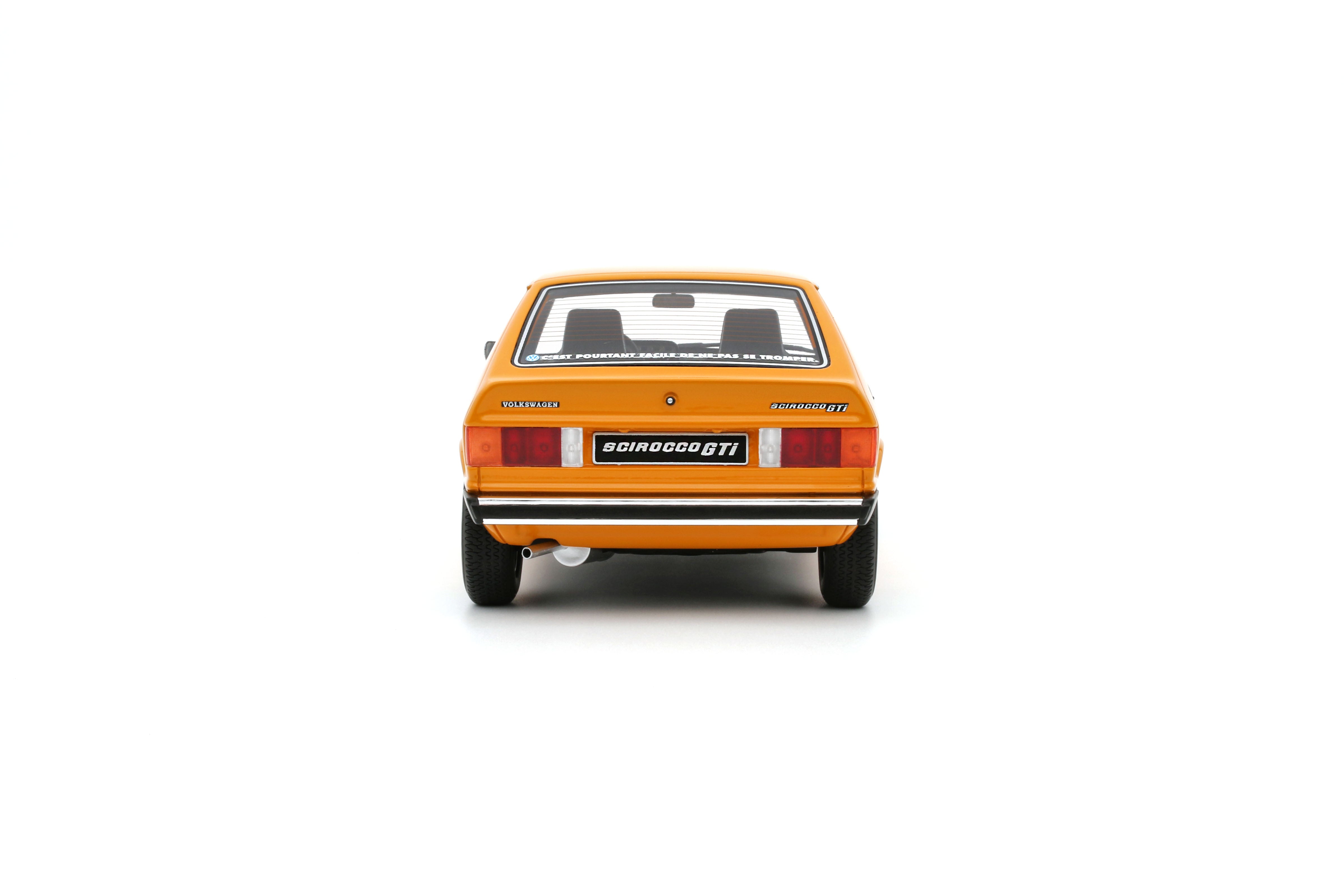 OTTO 1:18 Scale Resin - 1977 VW Volkswagen Scirocco GTi Mk1 in Orange - OT467