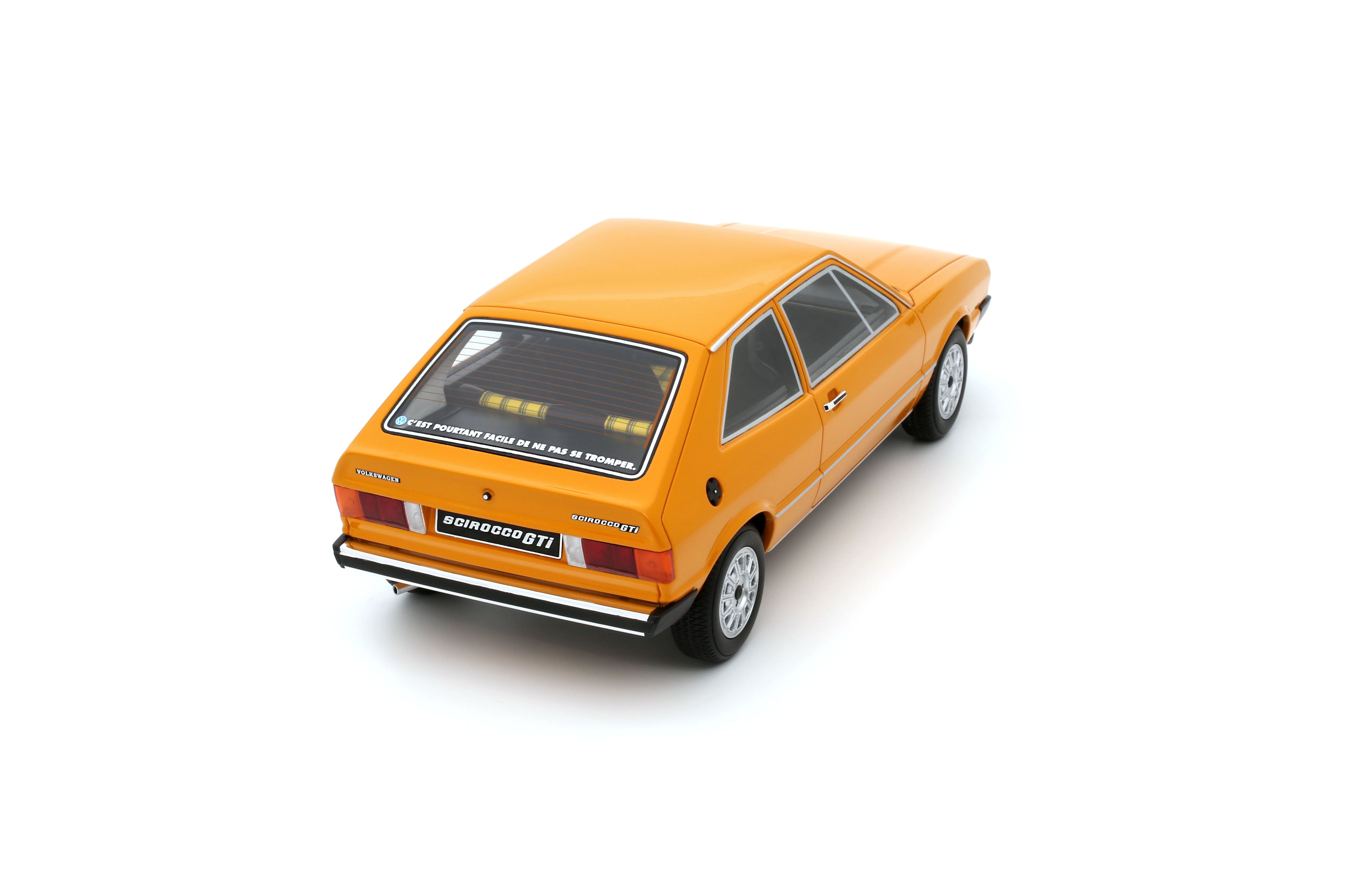 OTTO 1:18 Scale Resin - 1977 VW Volkswagen Scirocco GTi Mk1 in Orange - OT467