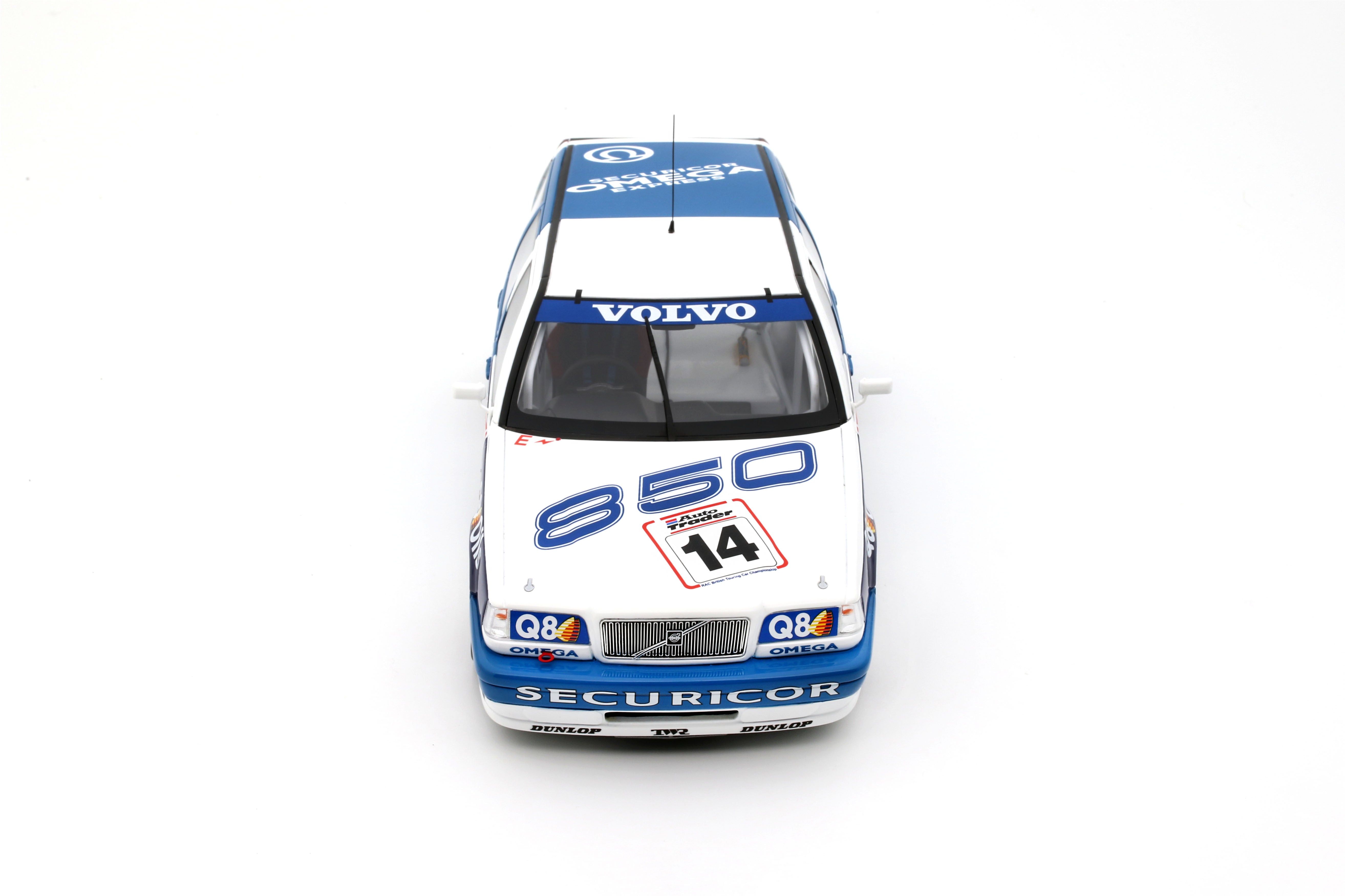 OTTO 1:18 Scale Resin - Volvo 850 Estate, BTCC 1994 - White/Blue - OT482