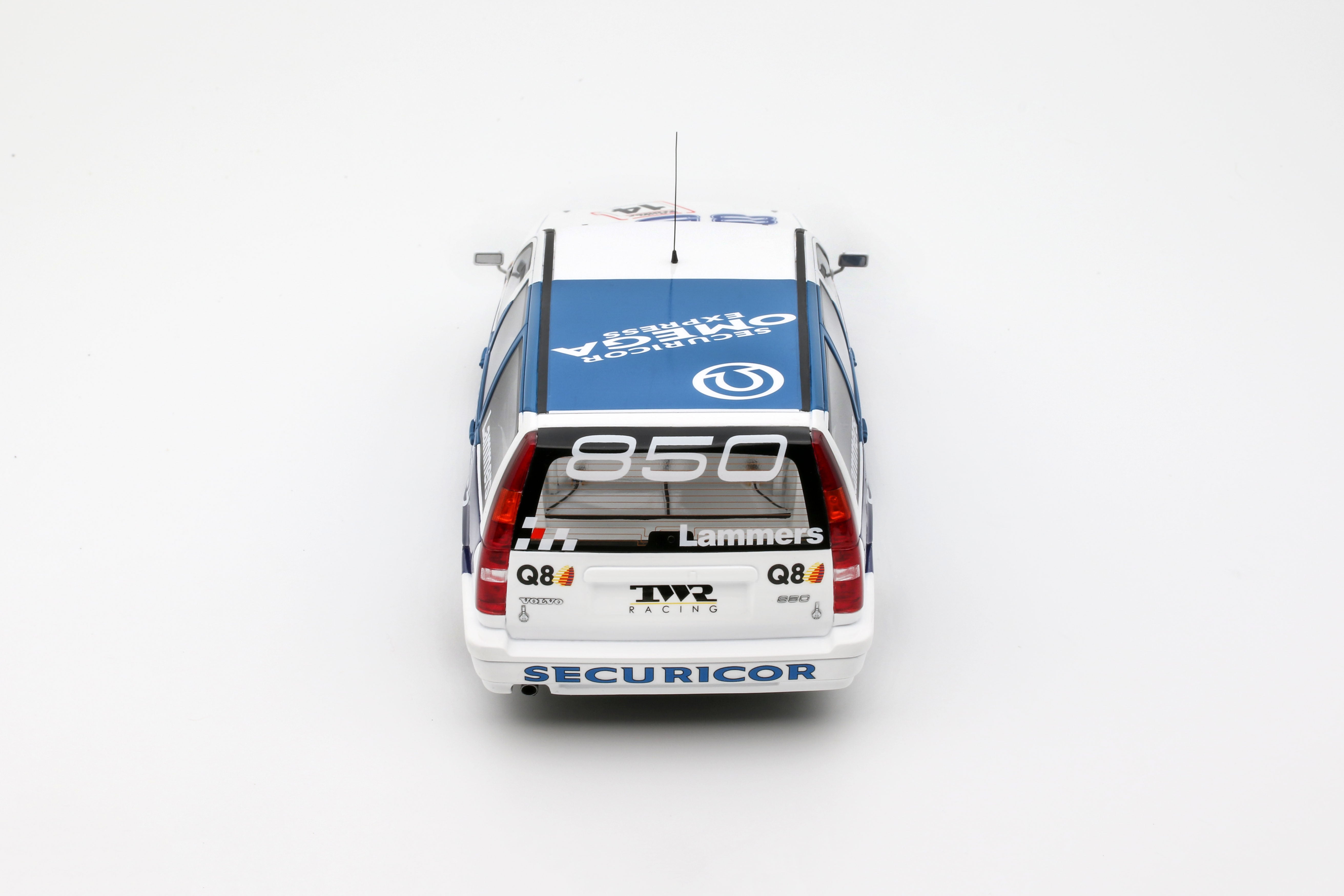 OTTO 1:18 Scale Resin - Volvo 850 Estate, BTCC 1994 - White/Blue - OT482
