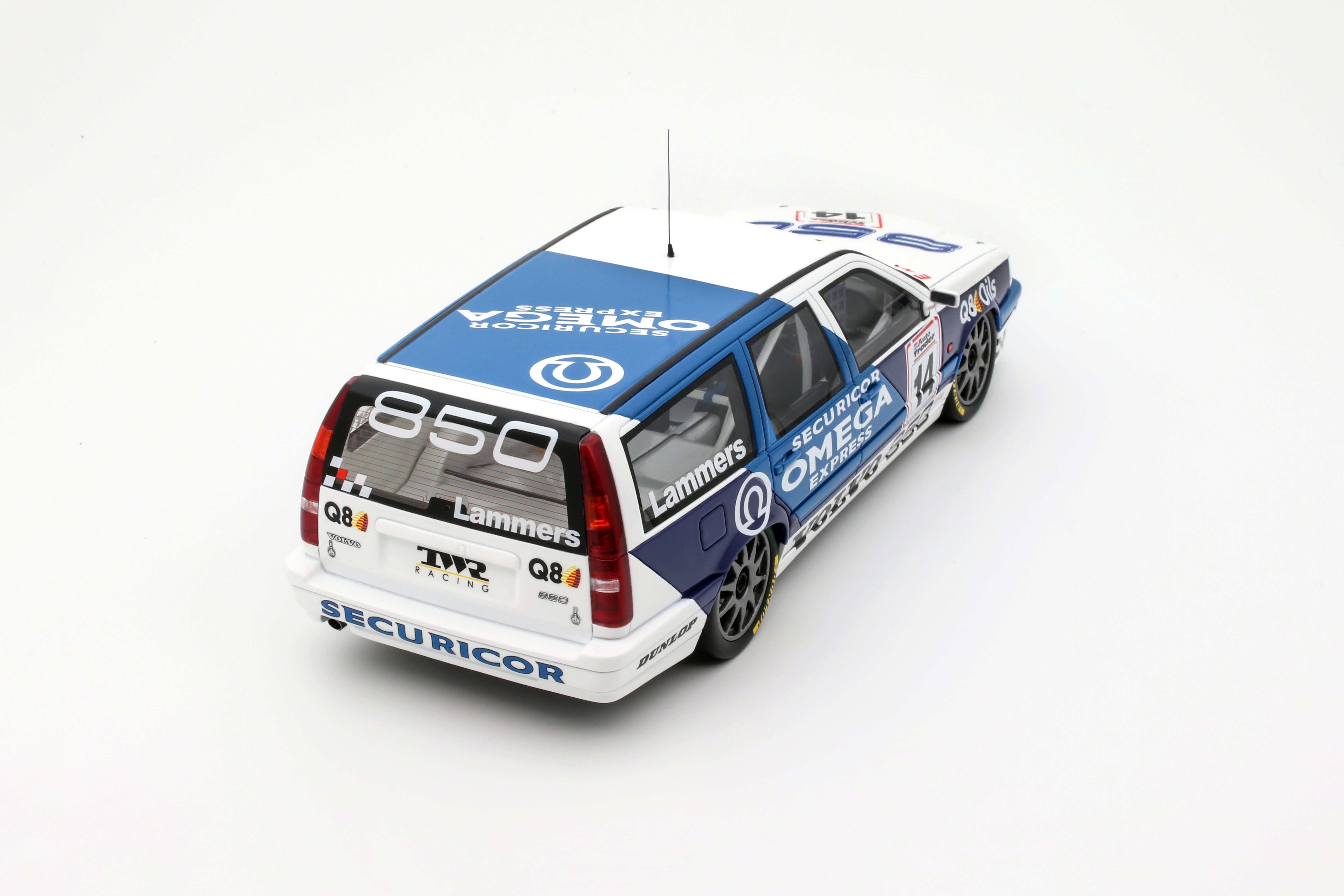 OTTO 1:18 Scale Resin - Volvo 850 Estate, BTCC 1994 - White/Blue - OT482