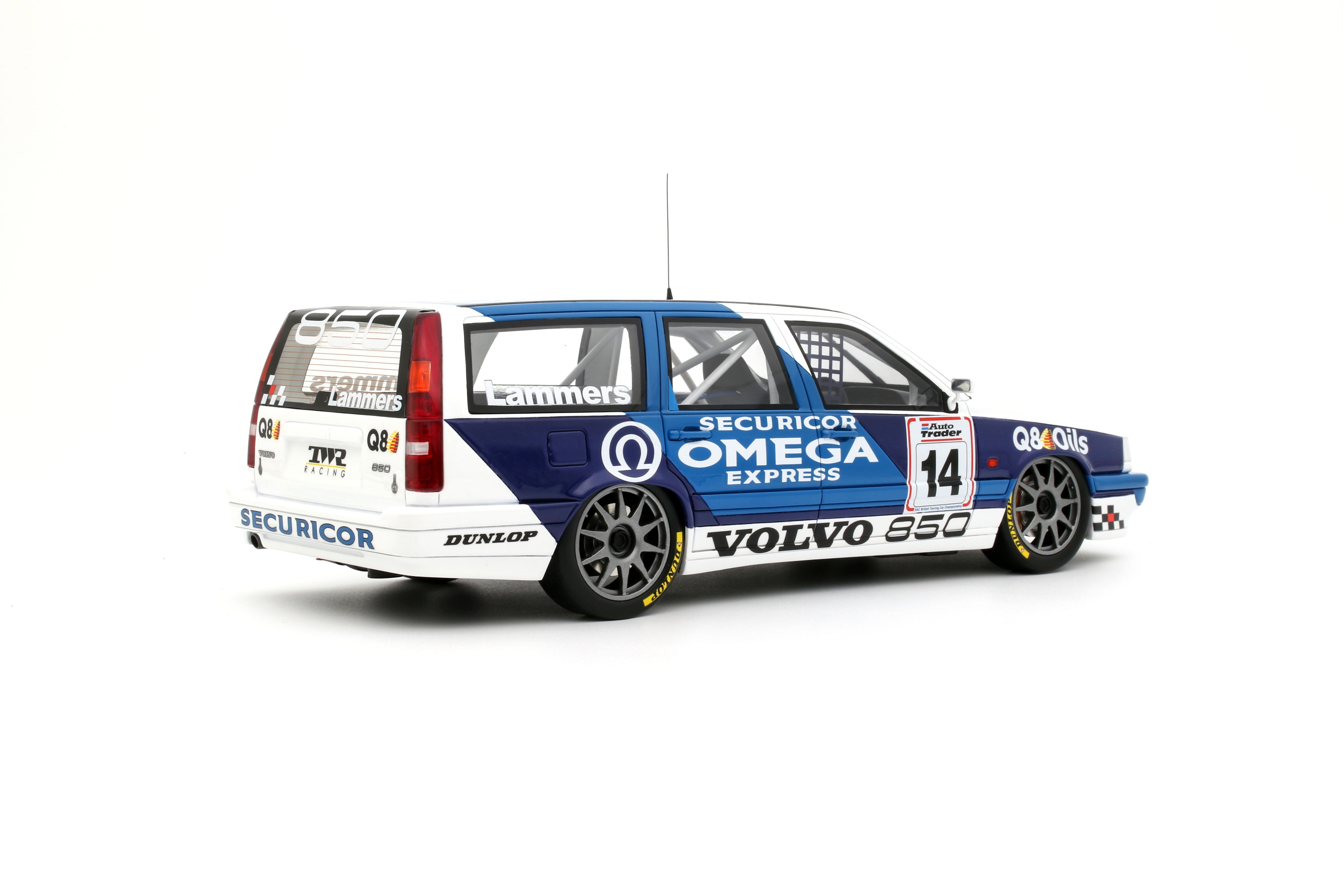 OTTO 1:18 Scale Resin - Volvo 850 Estate, BTCC 1994 - White/Blue - OT482
