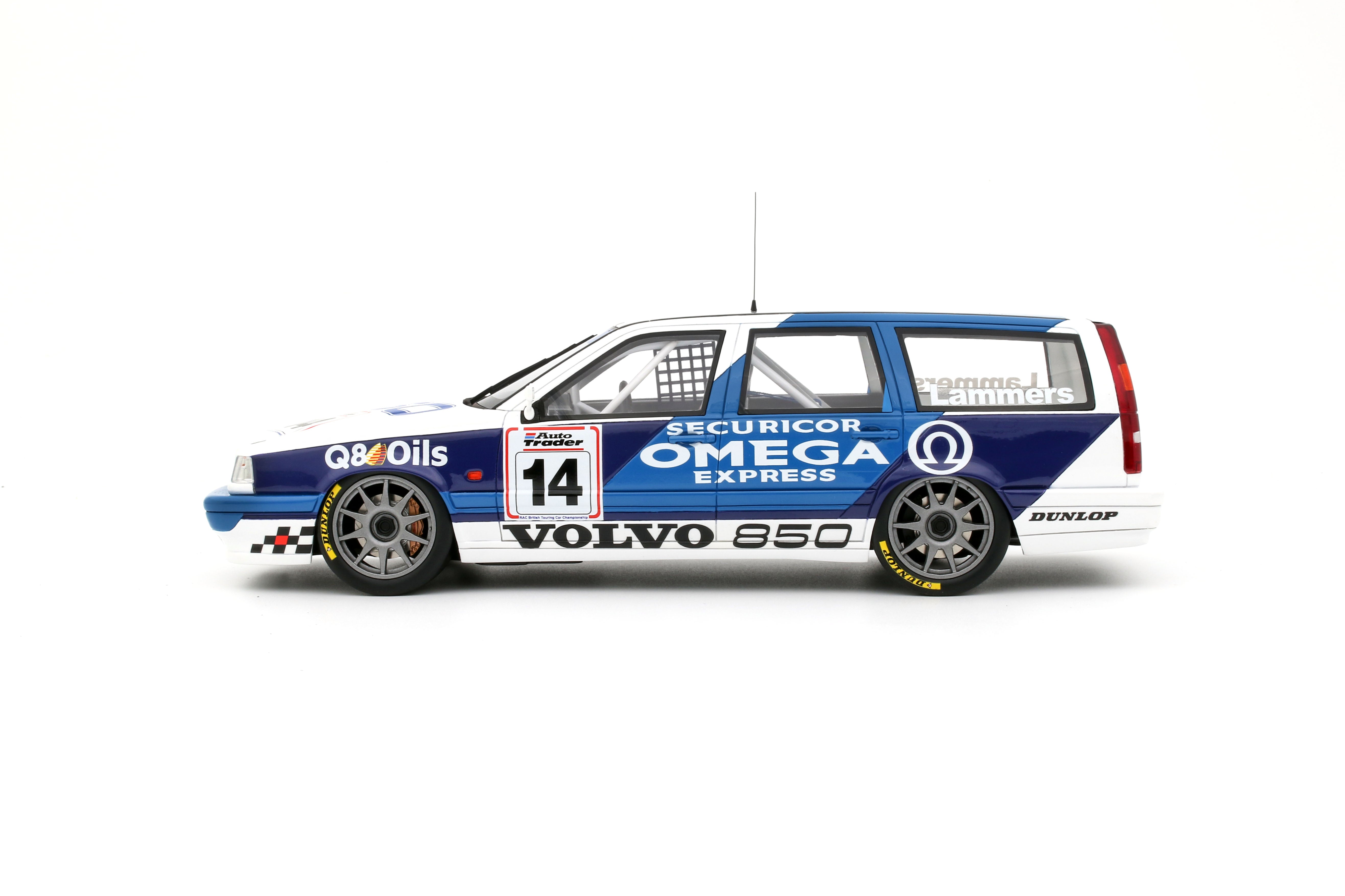 OTTO 1:18 Scale Resin - Volvo 850 Estate, BTCC 1994 - White/Blue - OT482