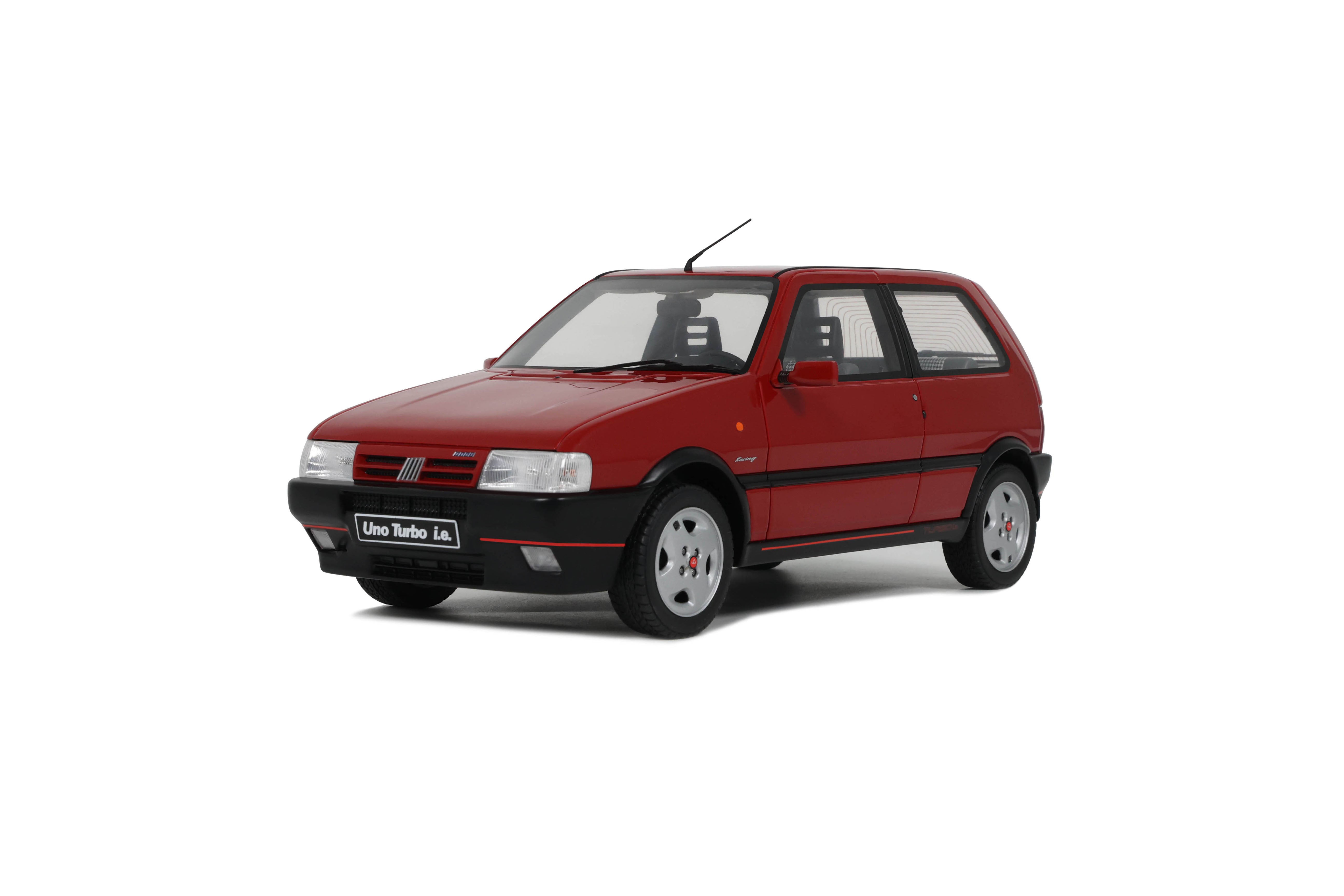 OTTO 1:18 Scale Resin - 1990 Fiat Uno Turbo i.e - Rosso Red - OT487