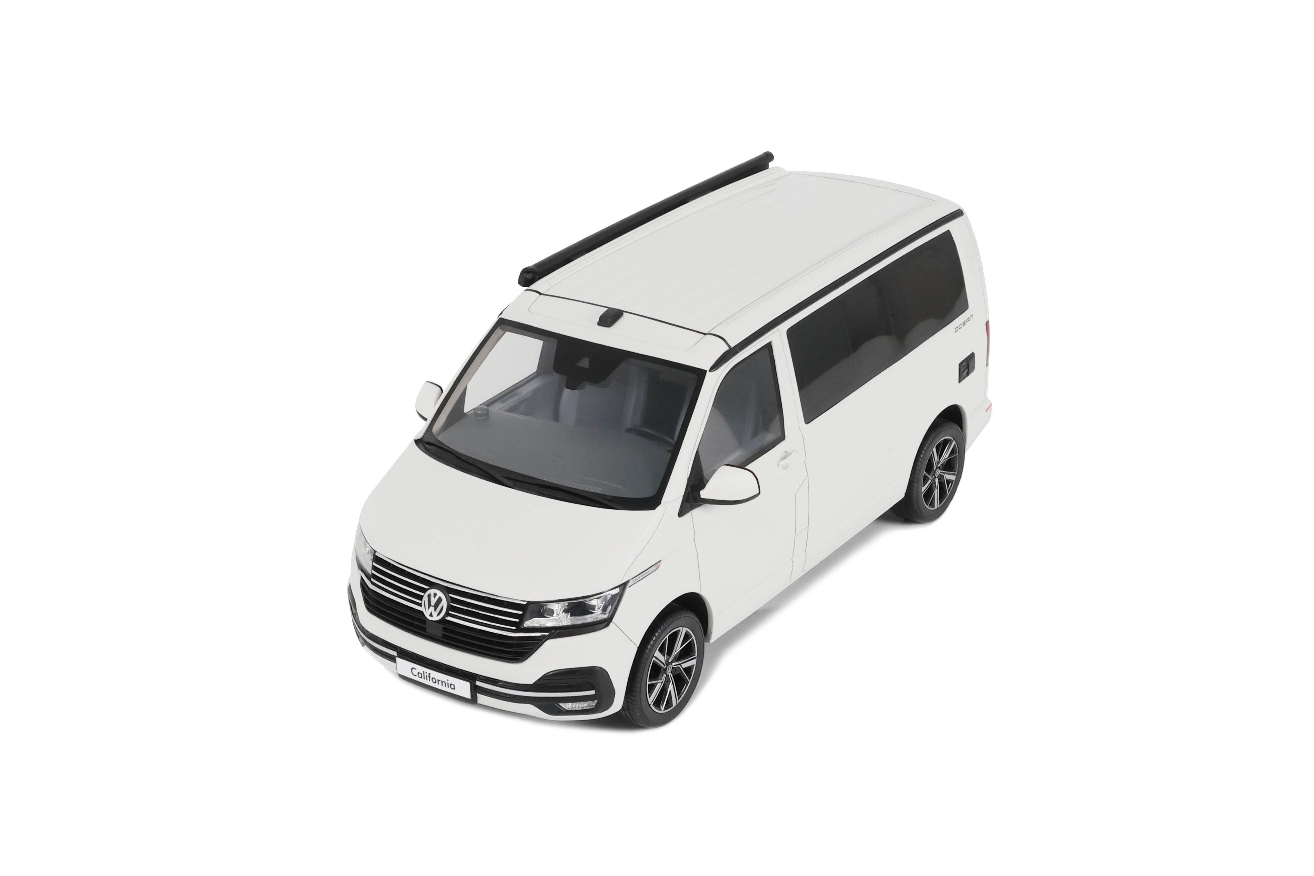 OTTO 1:18 Scale Resin - 2021 VW Volkswagen T6.1 California Ocean - Candy White - OT488