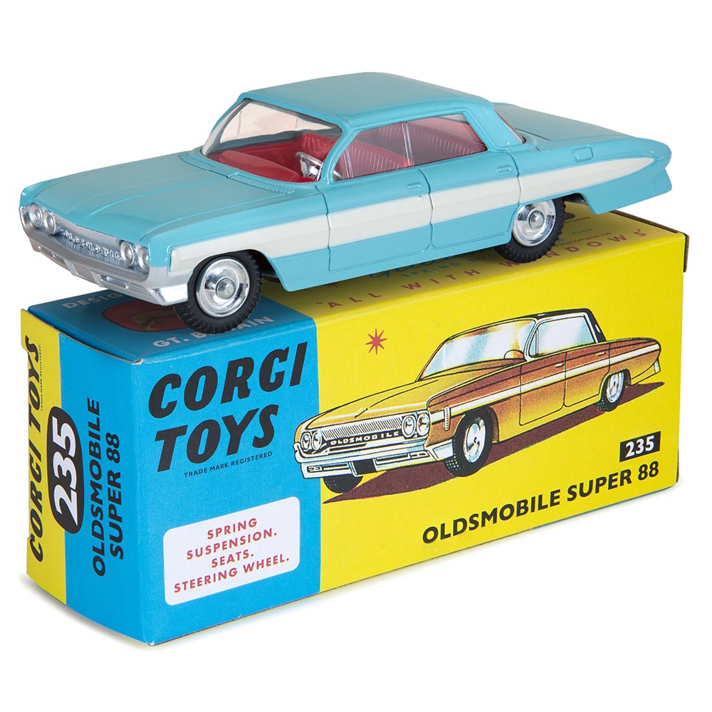 Corgi Model Club 1:49 - Oldsmobile Super 88, Blue/White, 235