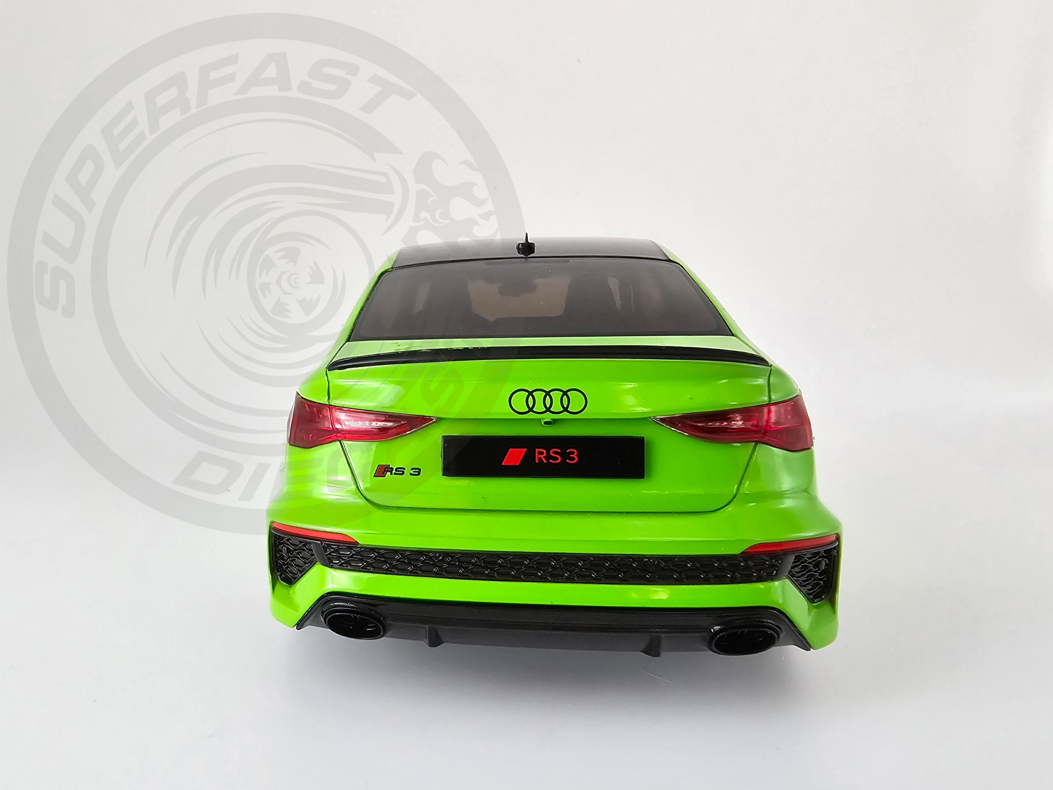 IXO 1:18 Scale Diecast Model Car - 2022 Audi RS3 Saloon - Metallic Green