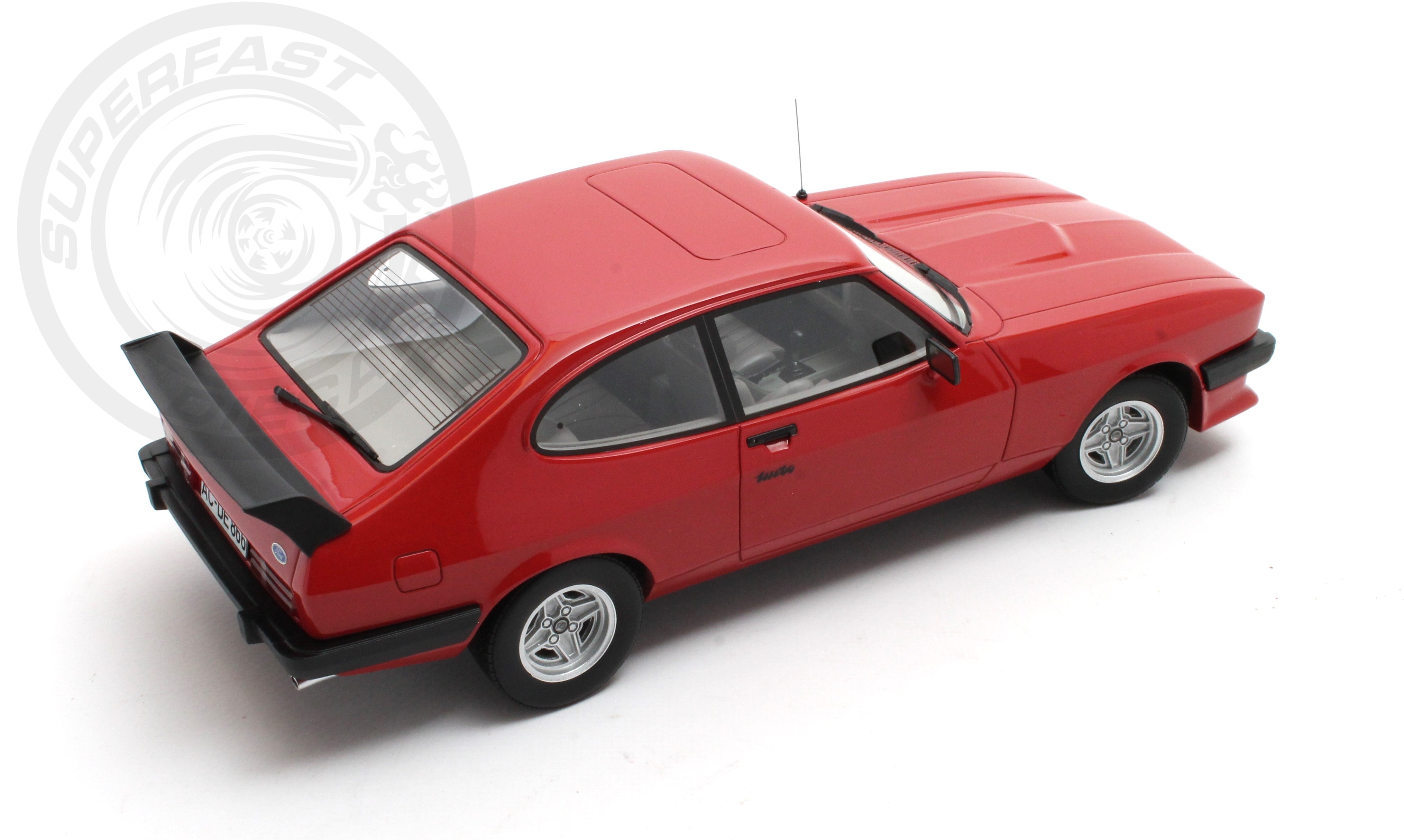 CULT 1:18 Scale Model - 1981 Ford Capri 2.8 Turbo - Red - CML215-2