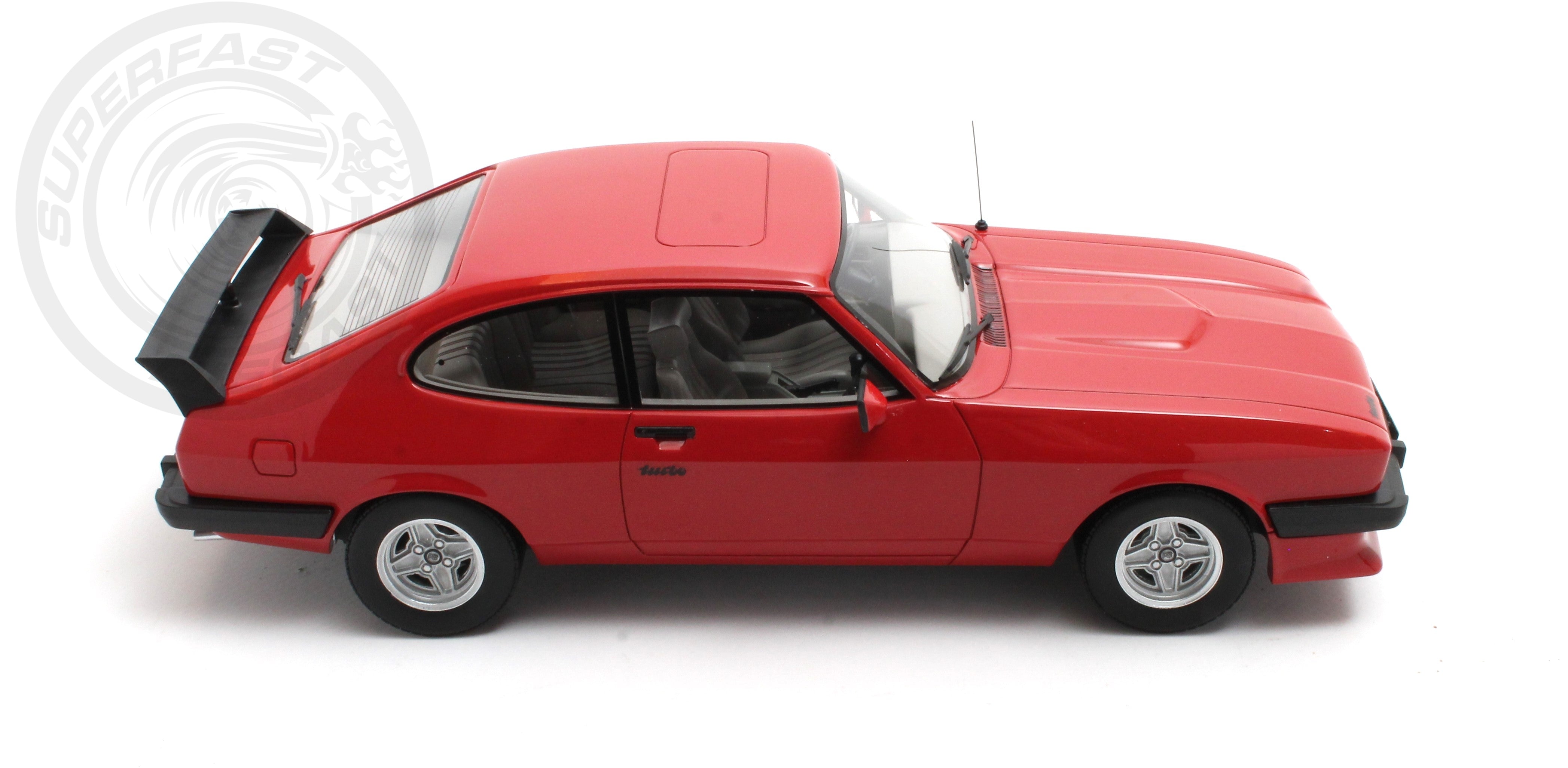 CULT 1:18 Scale Model - 1981 Ford Capri 2.8 Turbo - Red - CML215-2