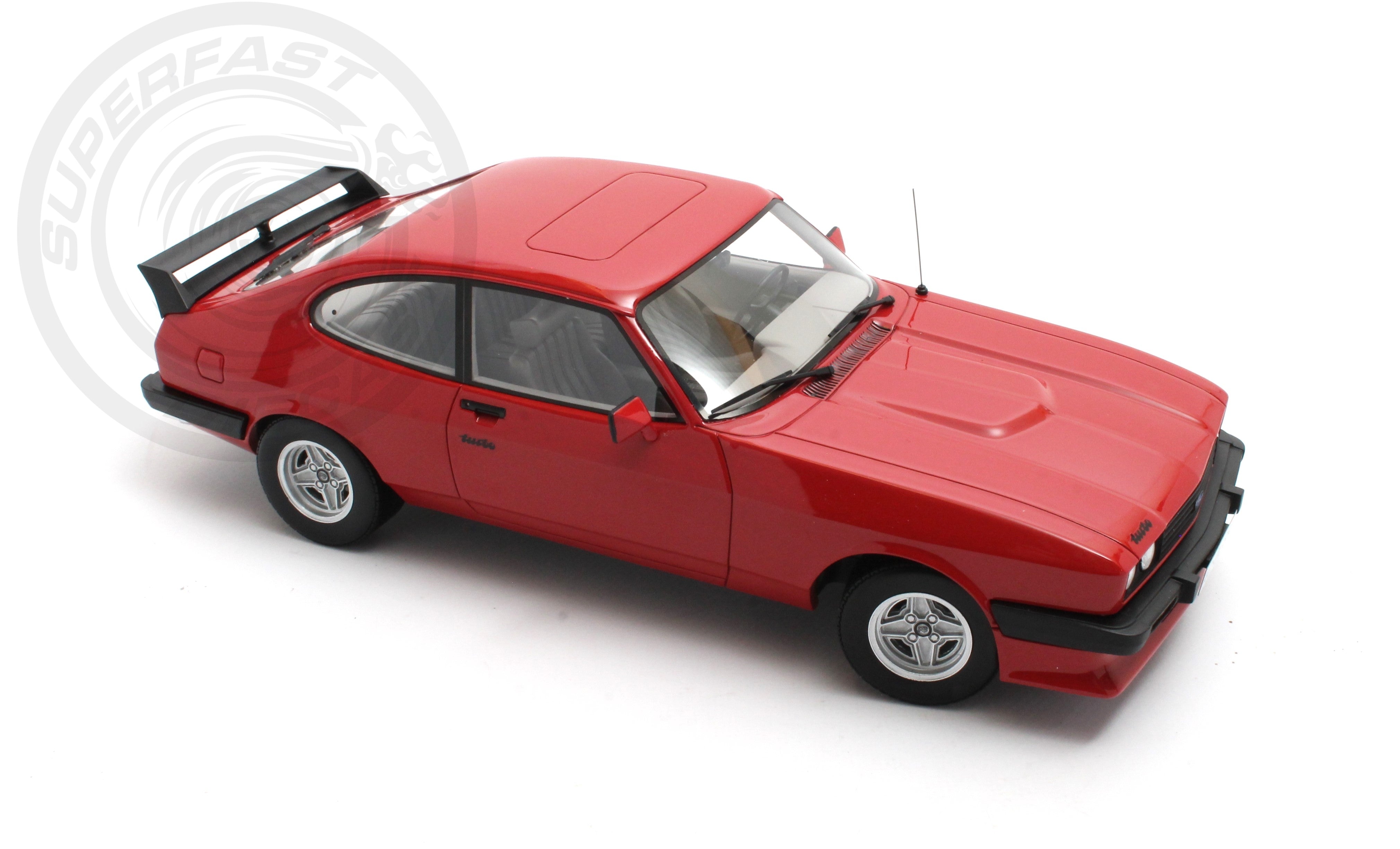 CULT 1:18 Scale Model - 1981 Ford Capri 2.8 Turbo - Red - CML215-2