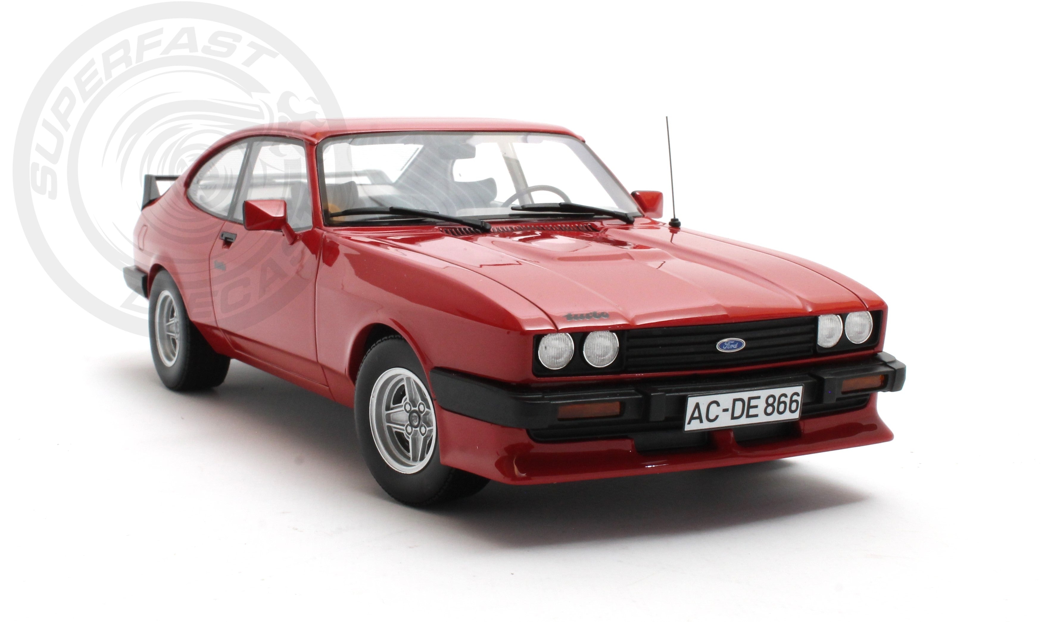CULT 1:18 Scale Model - 1981 Ford Capri 2.8 Turbo - Red - CML215-2