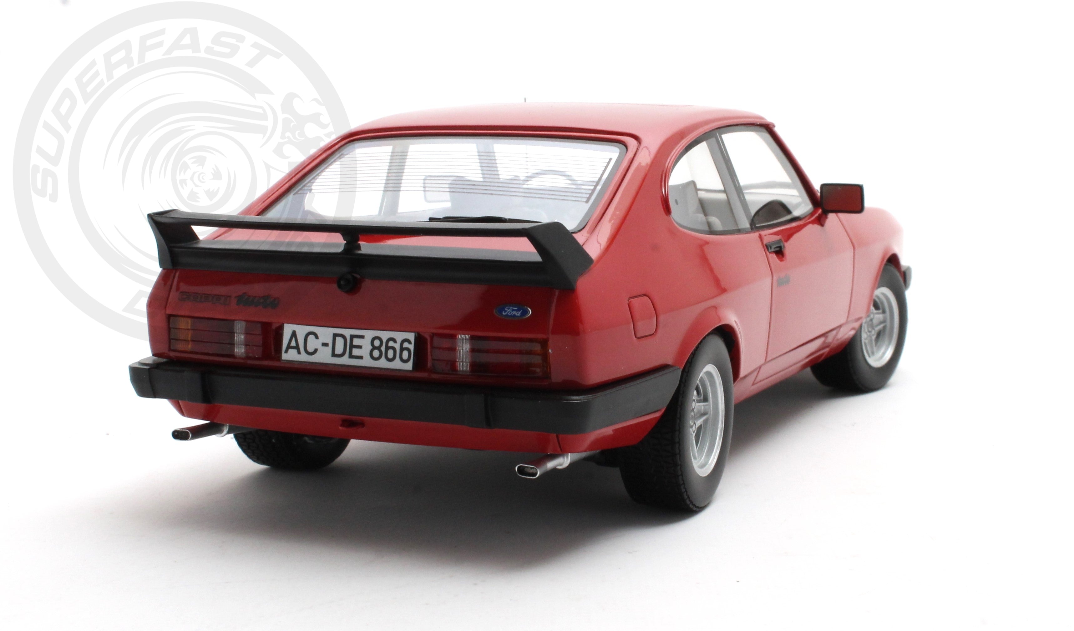 CULT 1:18 Scale Model - 1981 Ford Capri 2.8 Turbo - Red - CML215-2