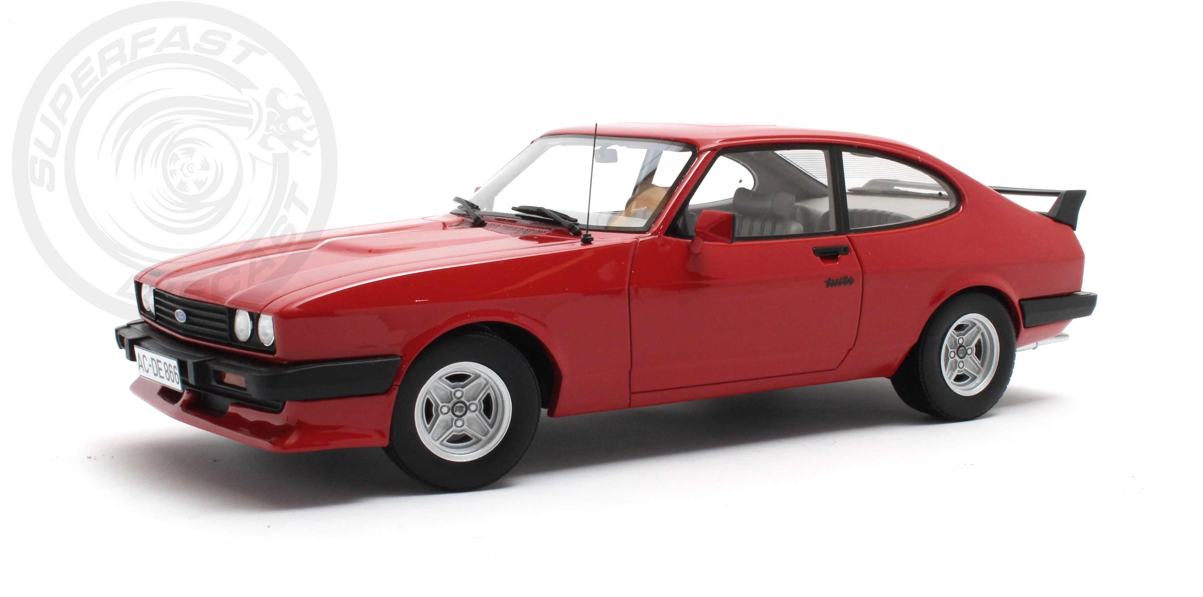CULT 1:18 Scale Model - 1981 Ford Capri 2.8 Turbo - Red - CML215-2