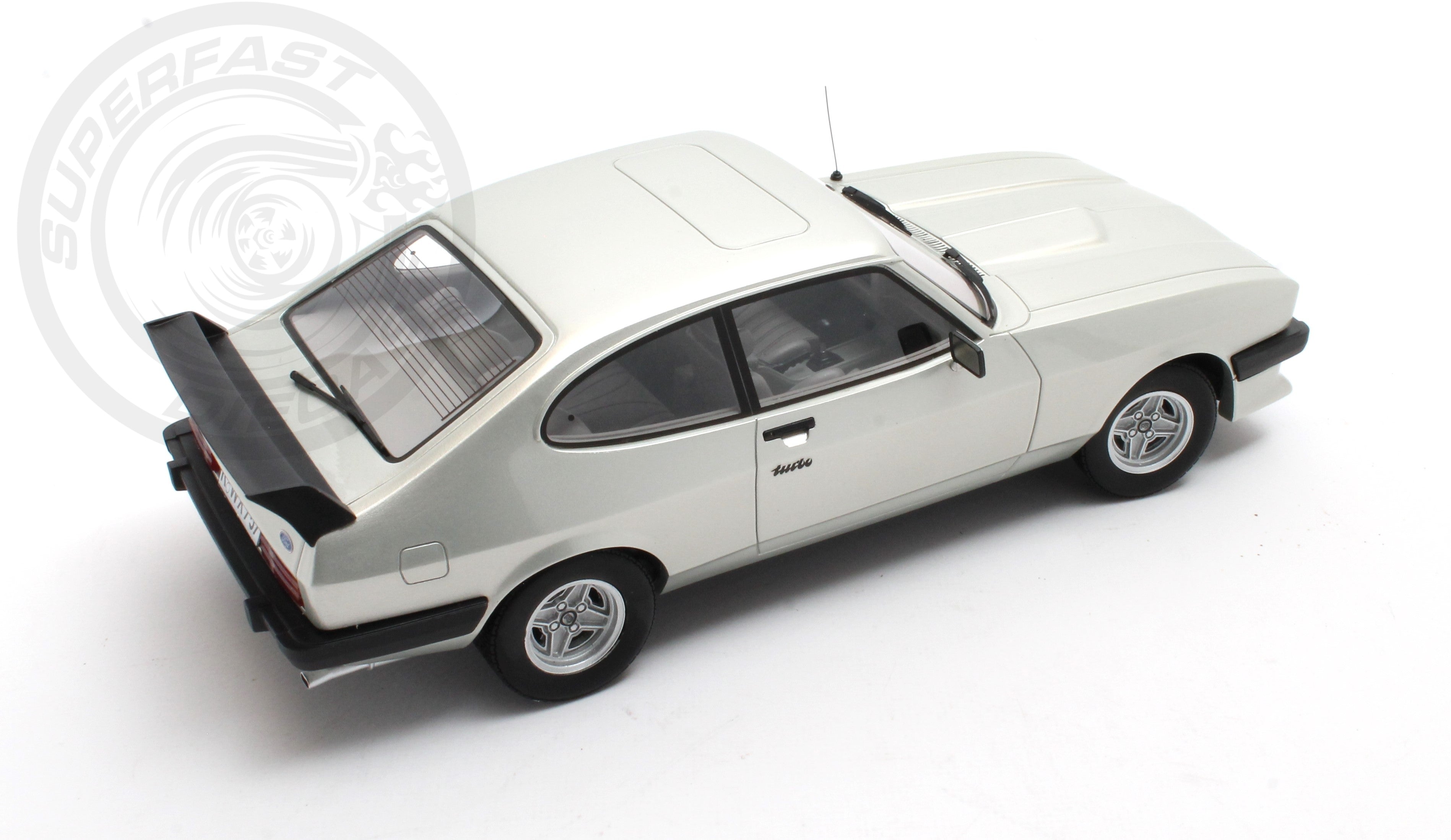 CULT 1:18 Scale Model 1981 Ford Capri 2.8 Turbo - Metallic Silver - CML215-1