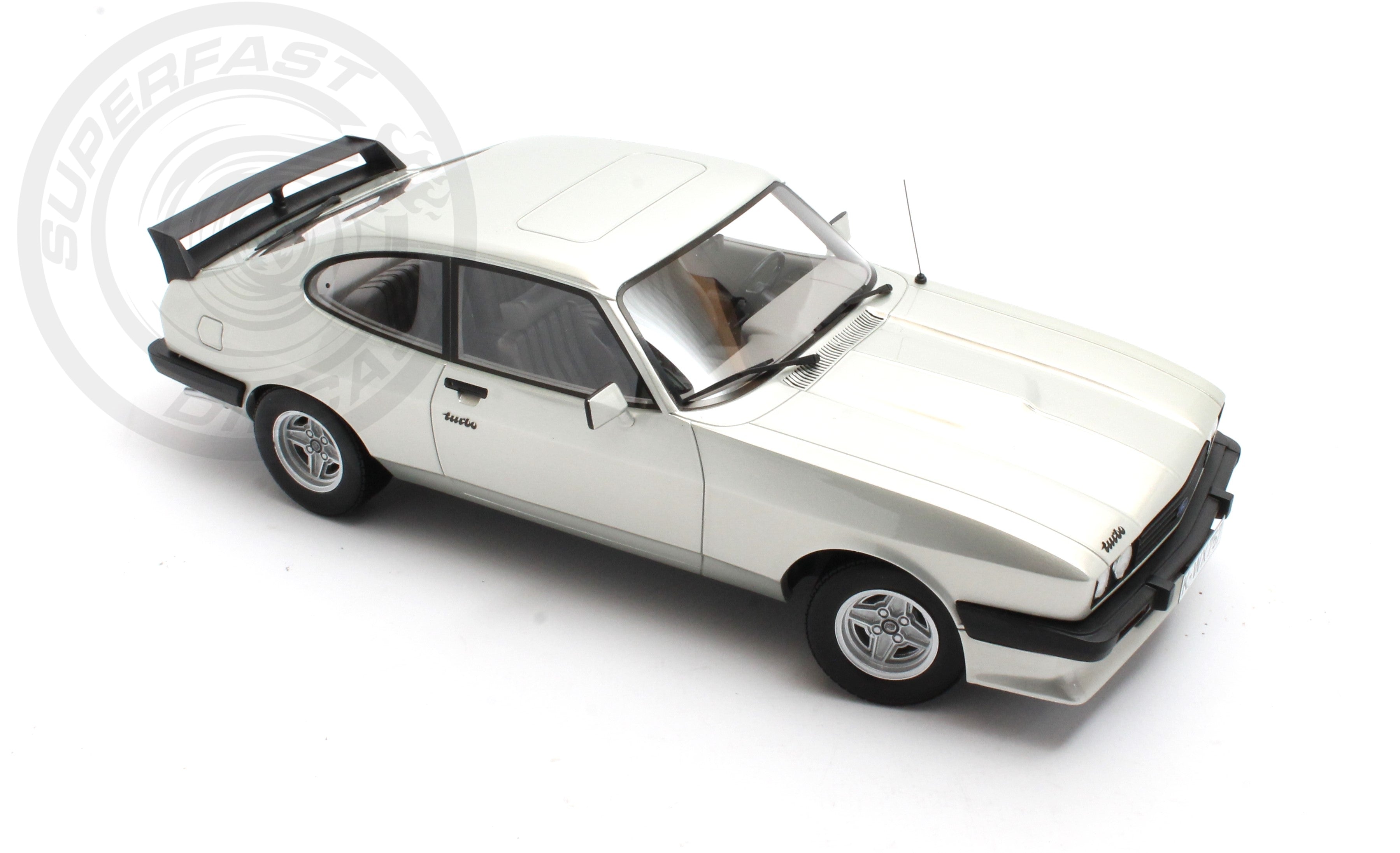 CULT 1:18 Scale Model 1981 Ford Capri 2.8 Turbo - Metallic Silver - CML215-1