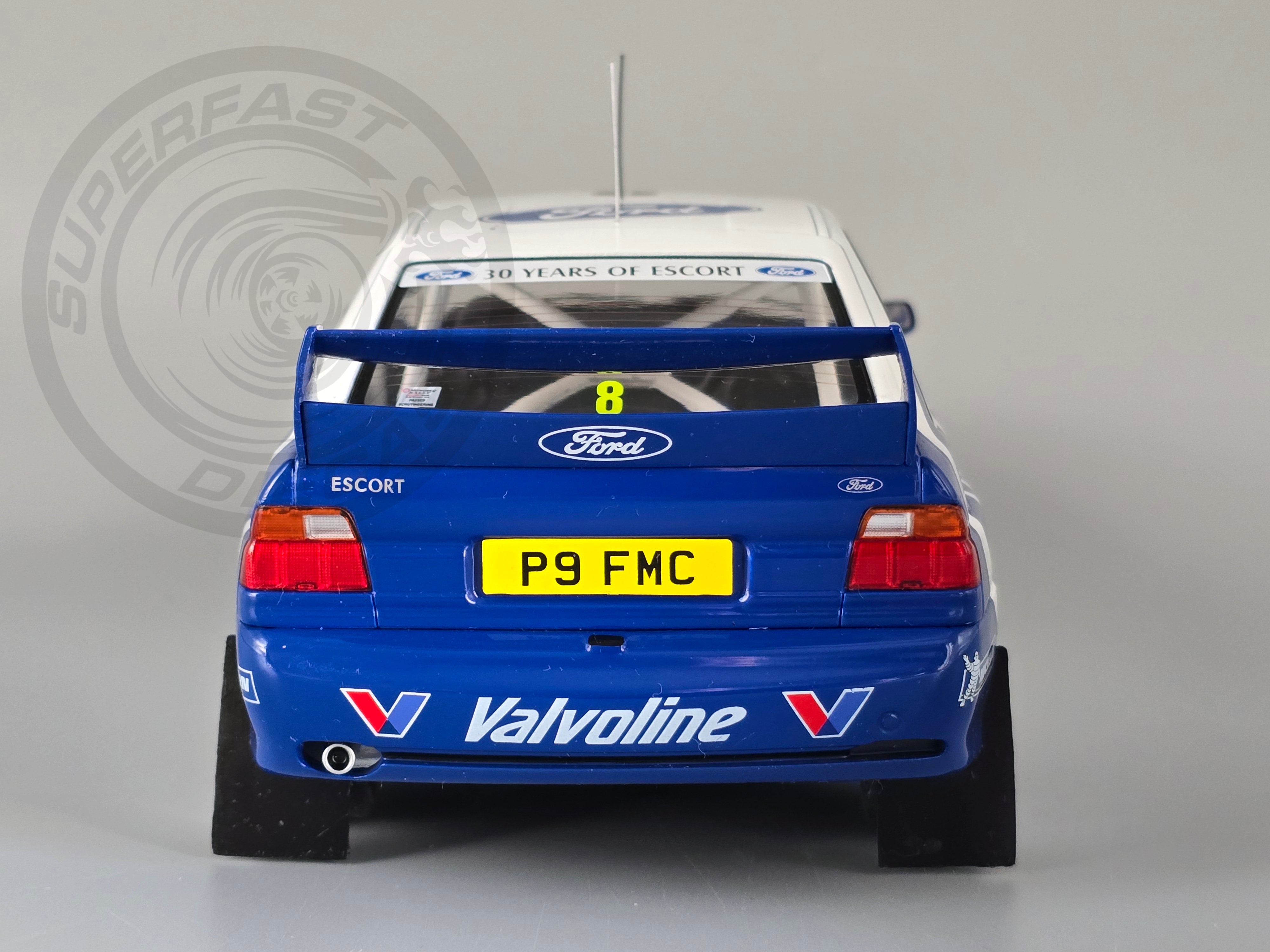 IXO 1:18 Diecast - 1998 Ford Escort RS Cosworth WRC, RAC Rally, #8 B Thiry/S Prevot - IXO18RMC170.B22
