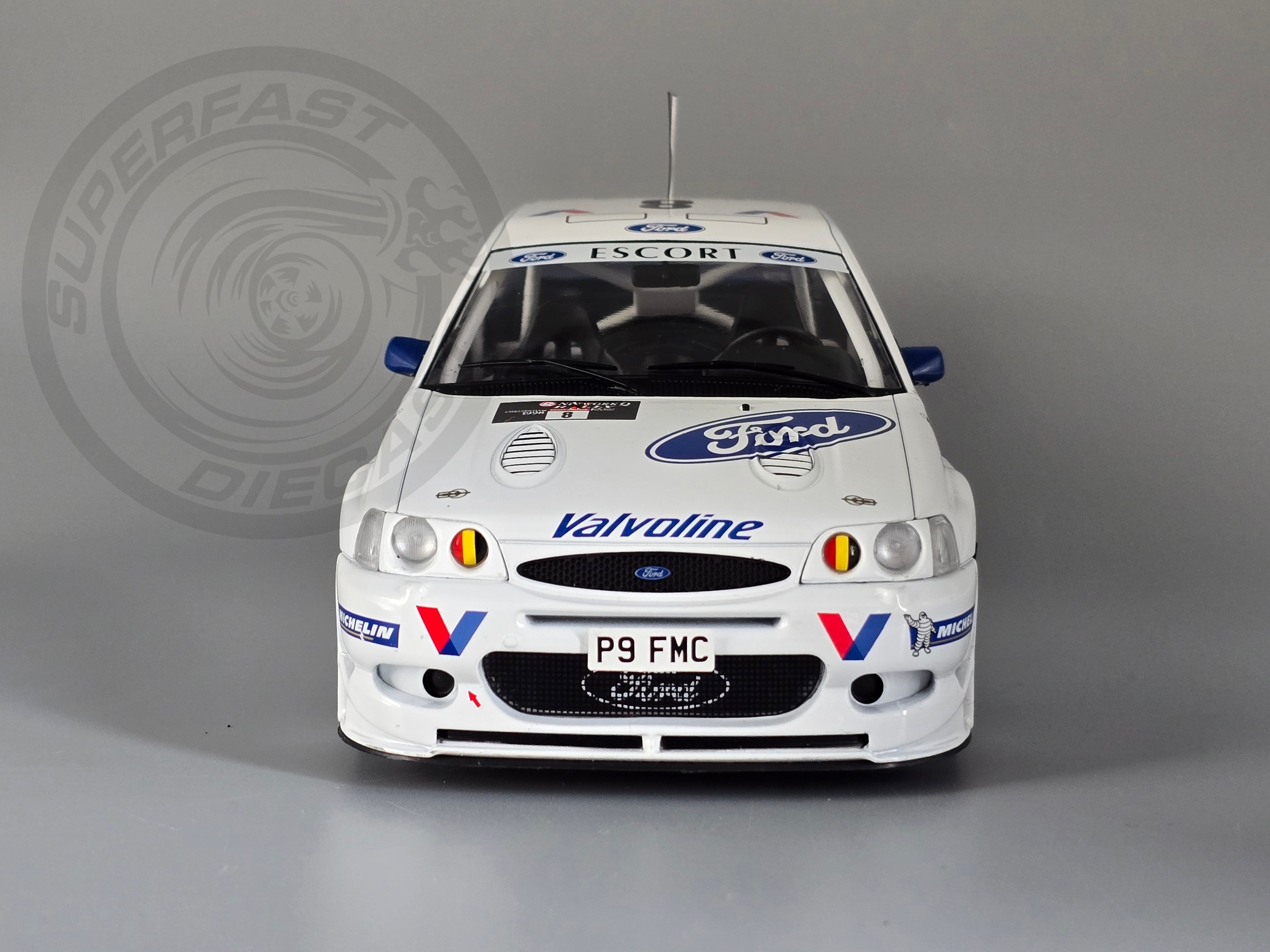 IXO 1:18 Diecast - 1998 Ford Escort RS Cosworth WRC, RAC Rally, #8 B Thiry/S Prevot - IXO18RMC170.B22