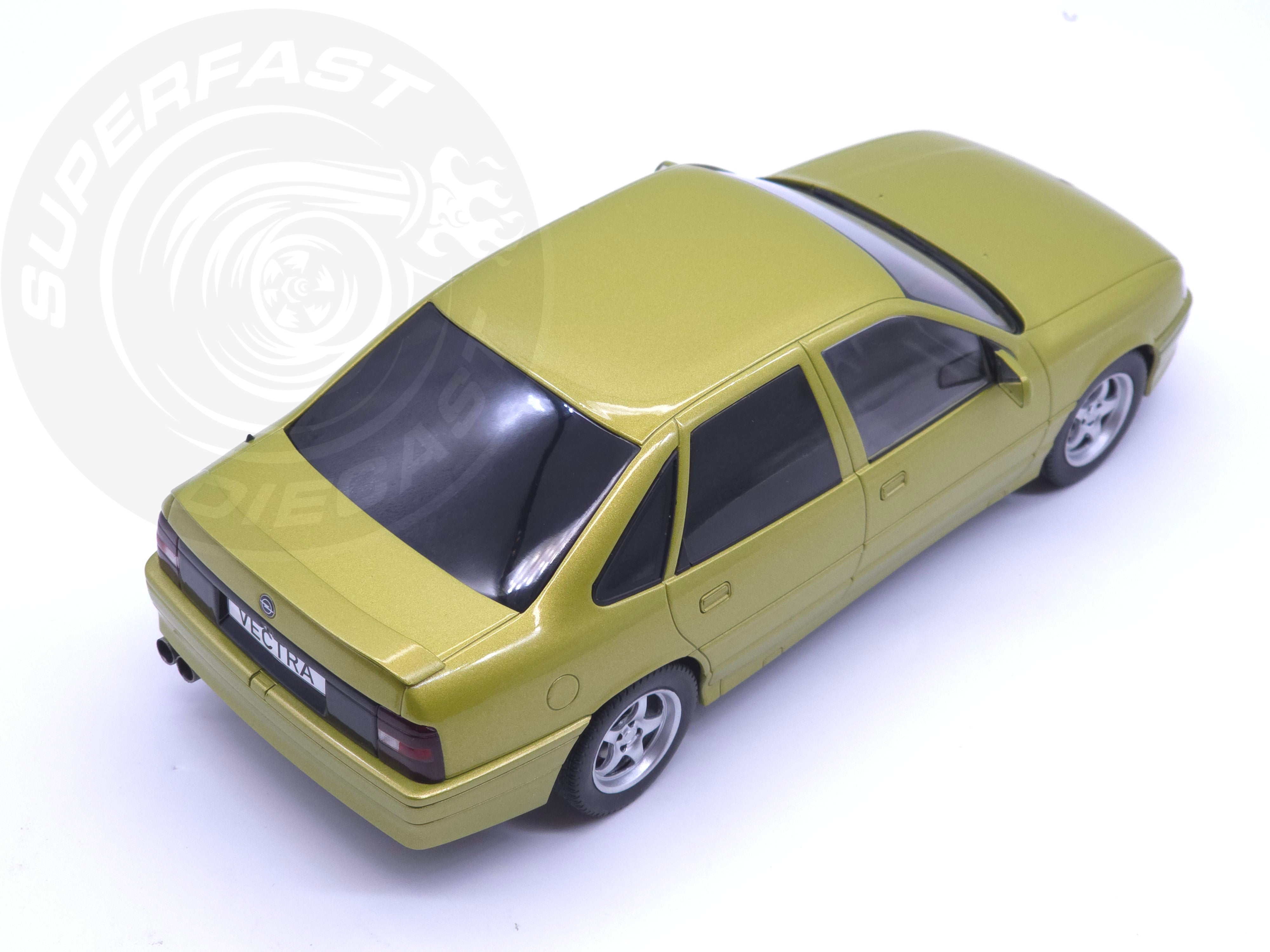 MCG 1:18 Scale Diecast - Opel Vectra A 2000 16v, LHD, Brocade Yellow - MCG18463