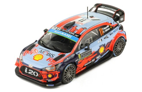 IXO 1:43 Scale Diecast Model Car - Hyundai i20 No.11 WRC T. NEUVILLE-N.GILSOUL 1ER RALLYE MONTE-CARLO 2019