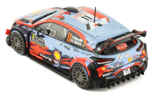 IXO 1:43 Scale Diecast Model Car - Hyundai i20 No.11 WRC T. NEUVILLE-N.GILSOUL 1ER RALLYE MONTE-CARLO 2019