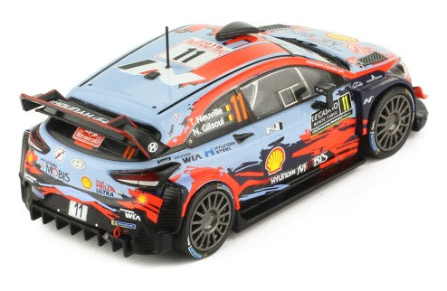 IXO 1:43 Scale Diecast Model Car - Hyundai i20 No.11 WRC T. NEUVILLE-N.GILSOUL 1ER RALLYE MONTE-CARLO 2019