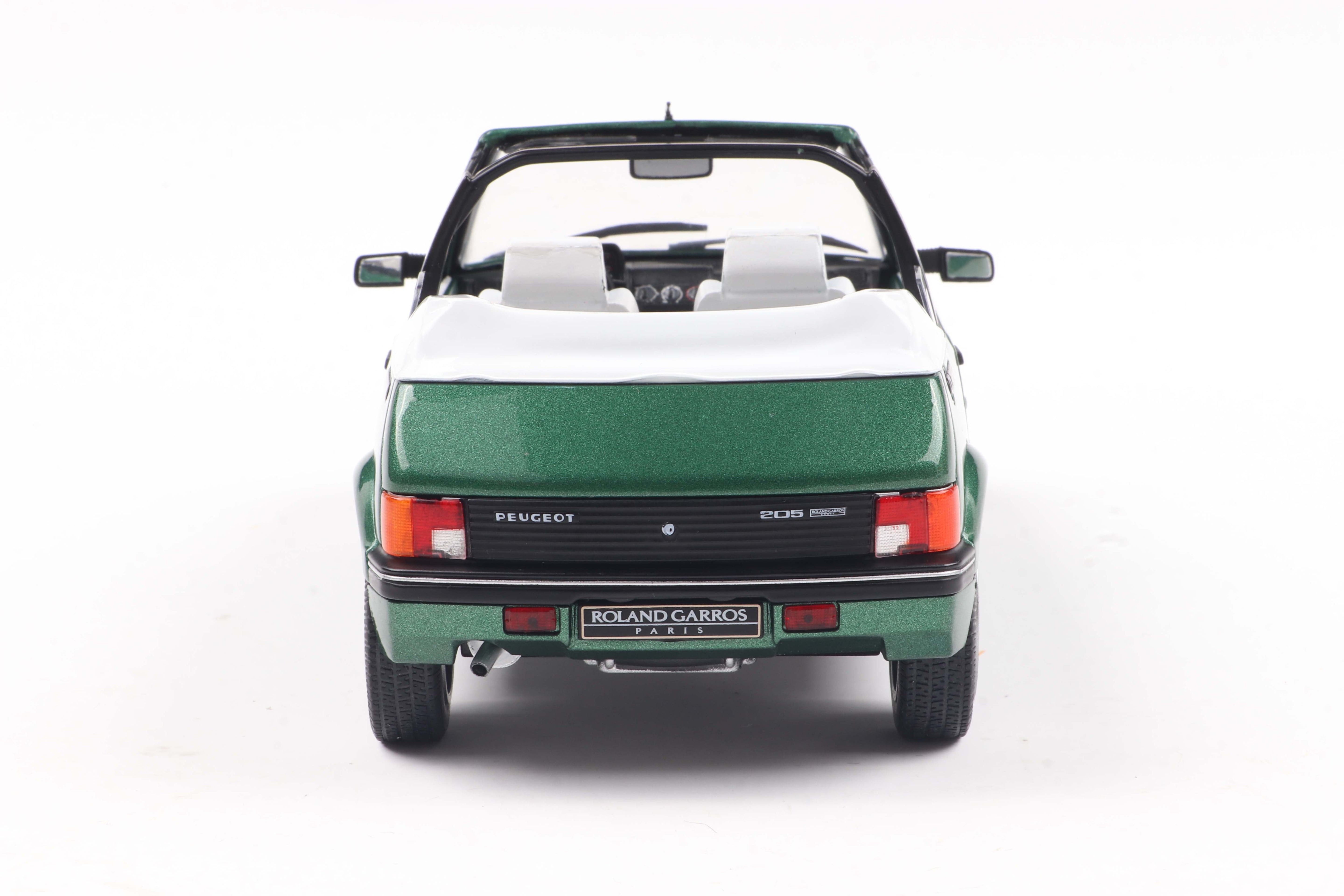 Solido 1:18 Diecast - 1986 Peugeot 205 CTi (Mk1) GTi 1.6 Cabriolet, Blue Green Metallic - S1806204