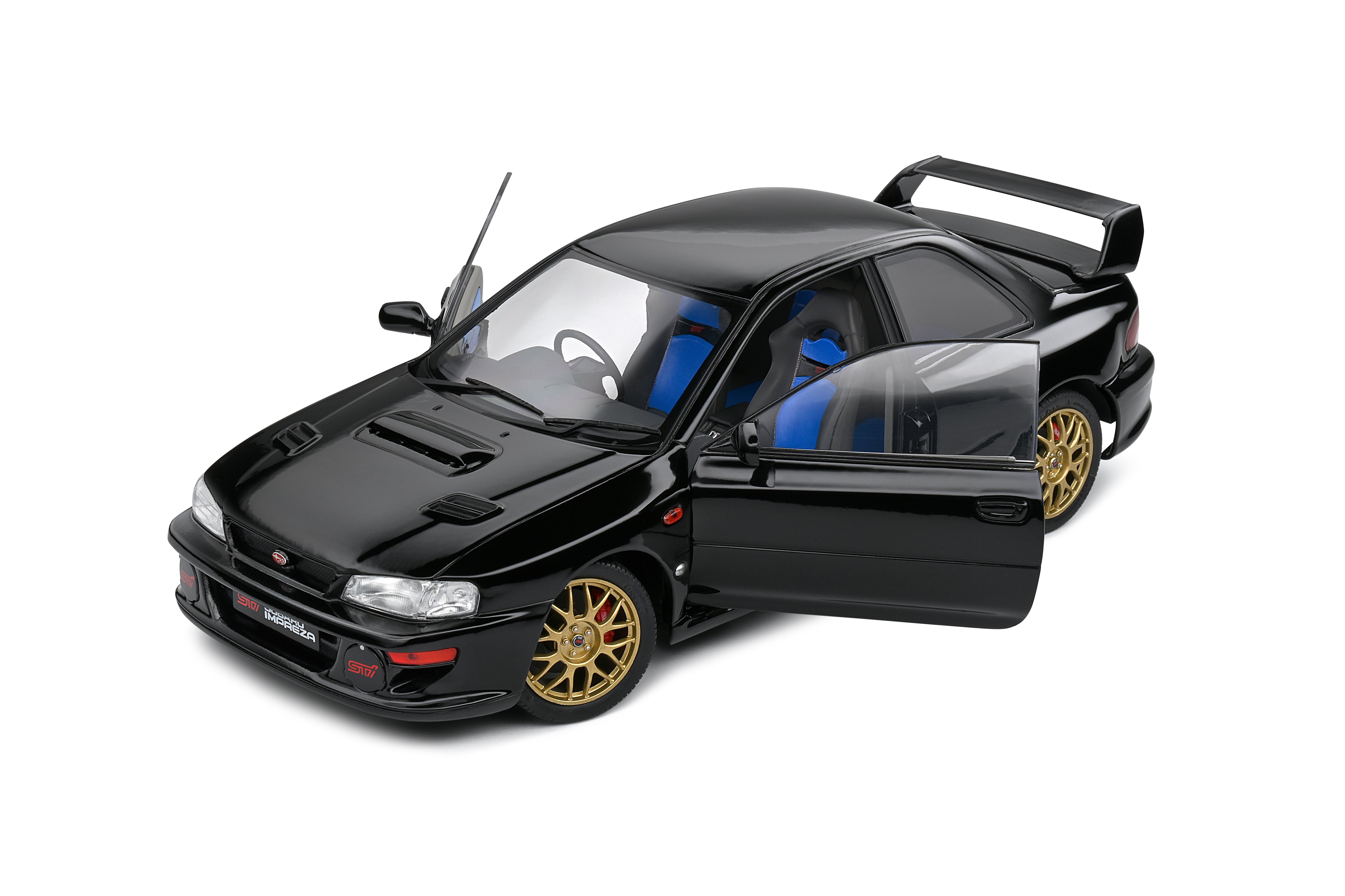 Solido 1:18 Diecast - 1998 Subaru Impreza 22B, Black - S1807406