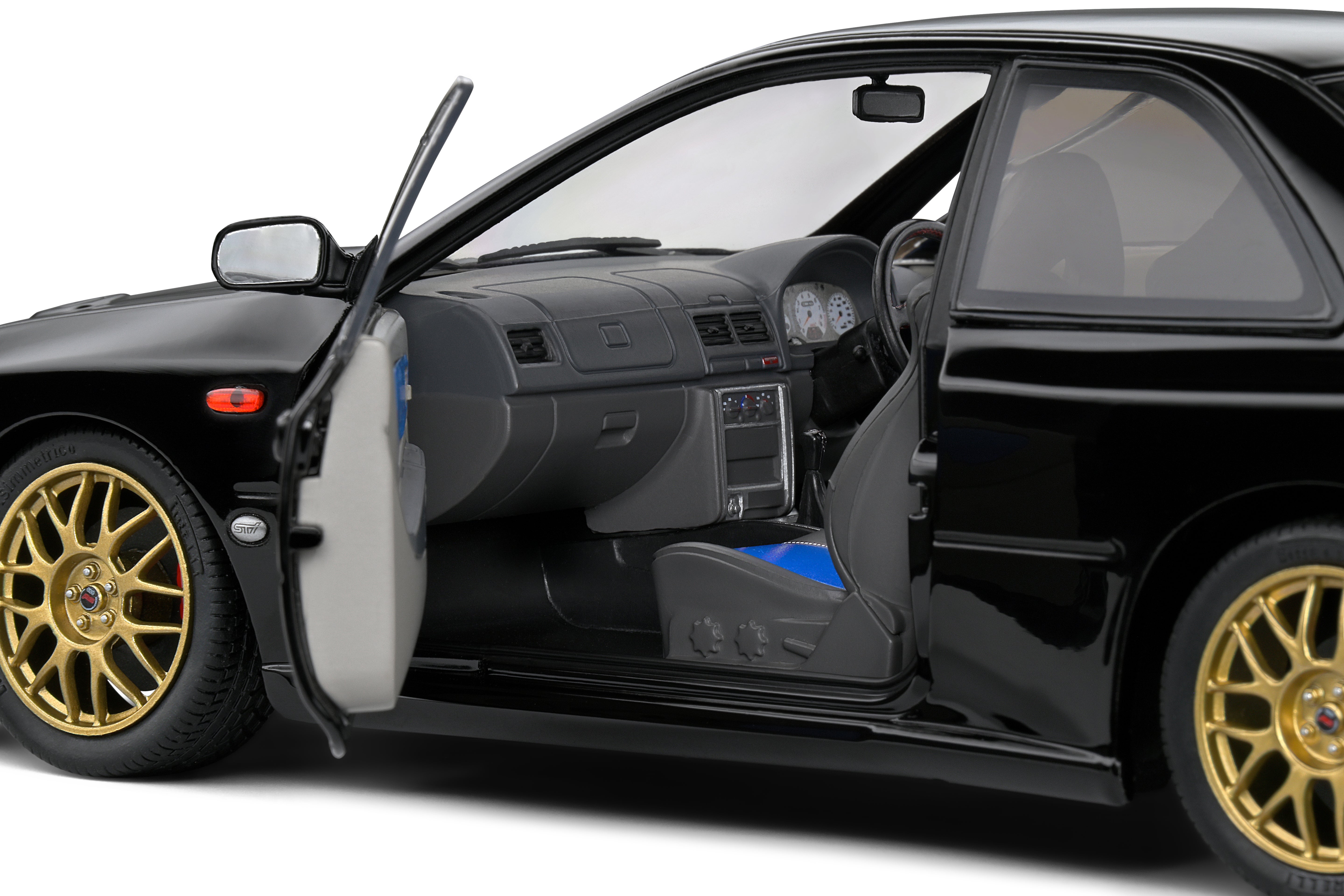 Solido 1:18 Diecast - 1998 Subaru Impreza 22B, Black - S1807406