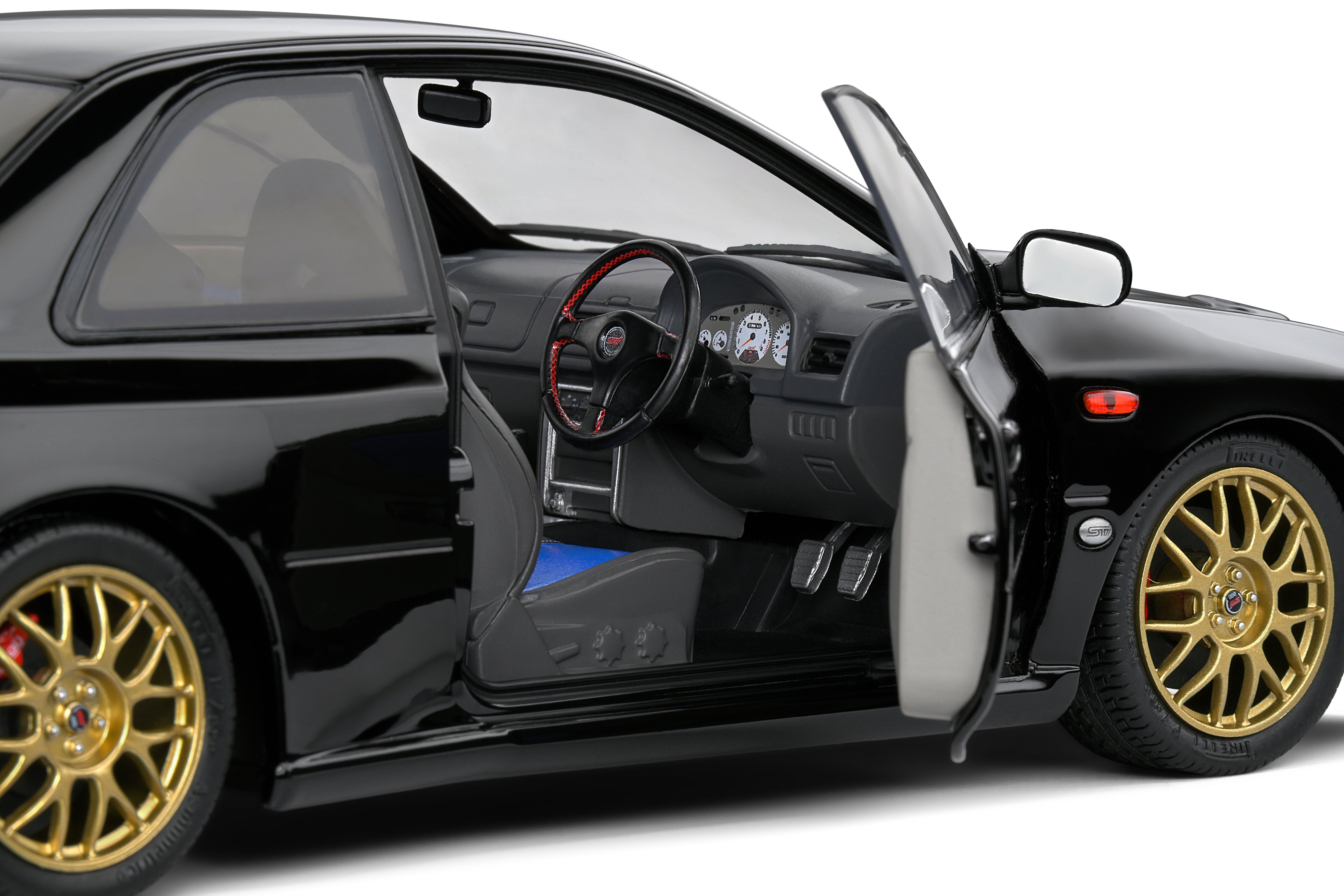 Solido 1:18 Diecast - 1998 Subaru Impreza 22B, Black - S1807406