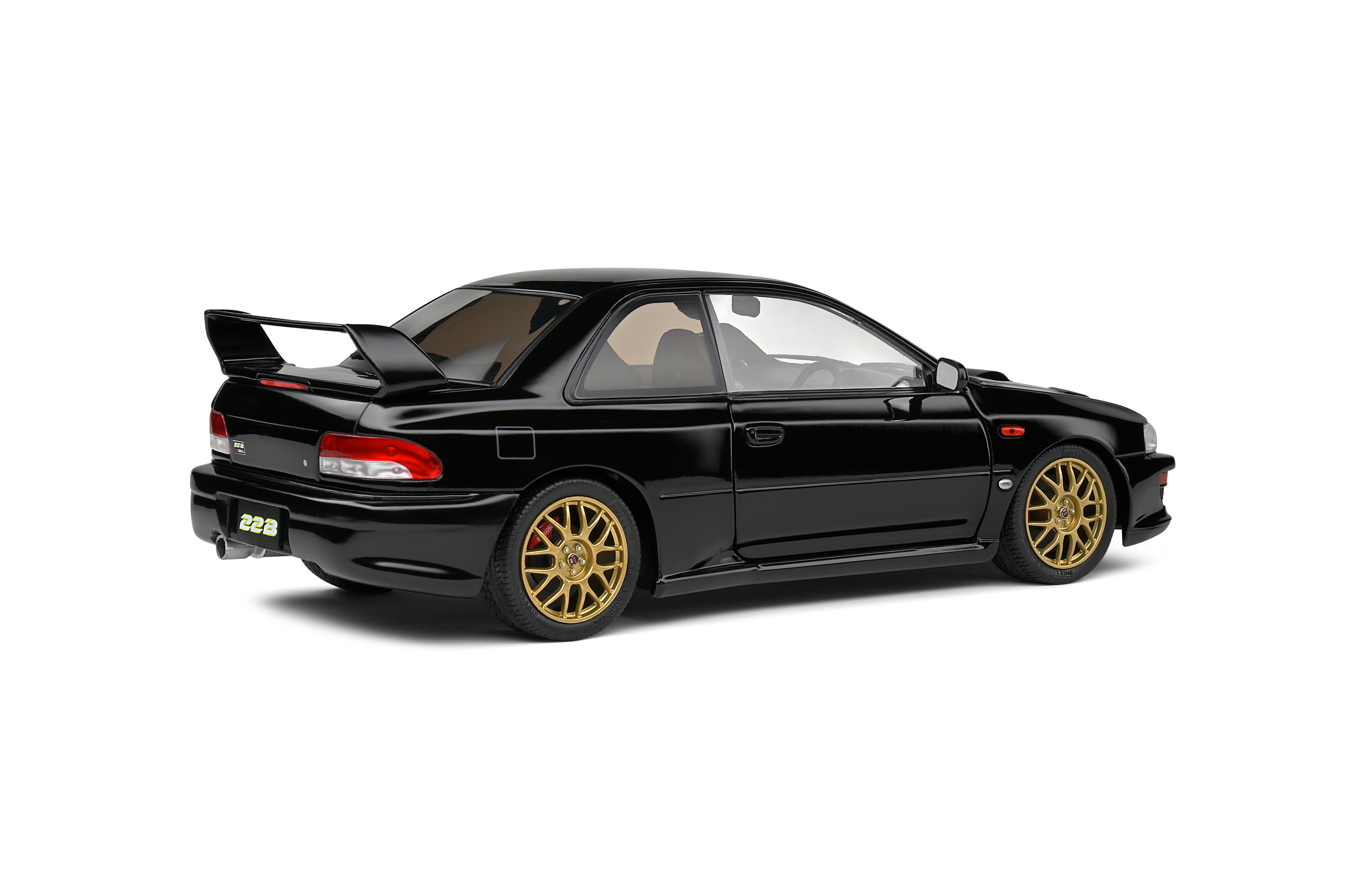 Solido 1:18 Diecast - 1998 Subaru Impreza 22B, Black - S1807406