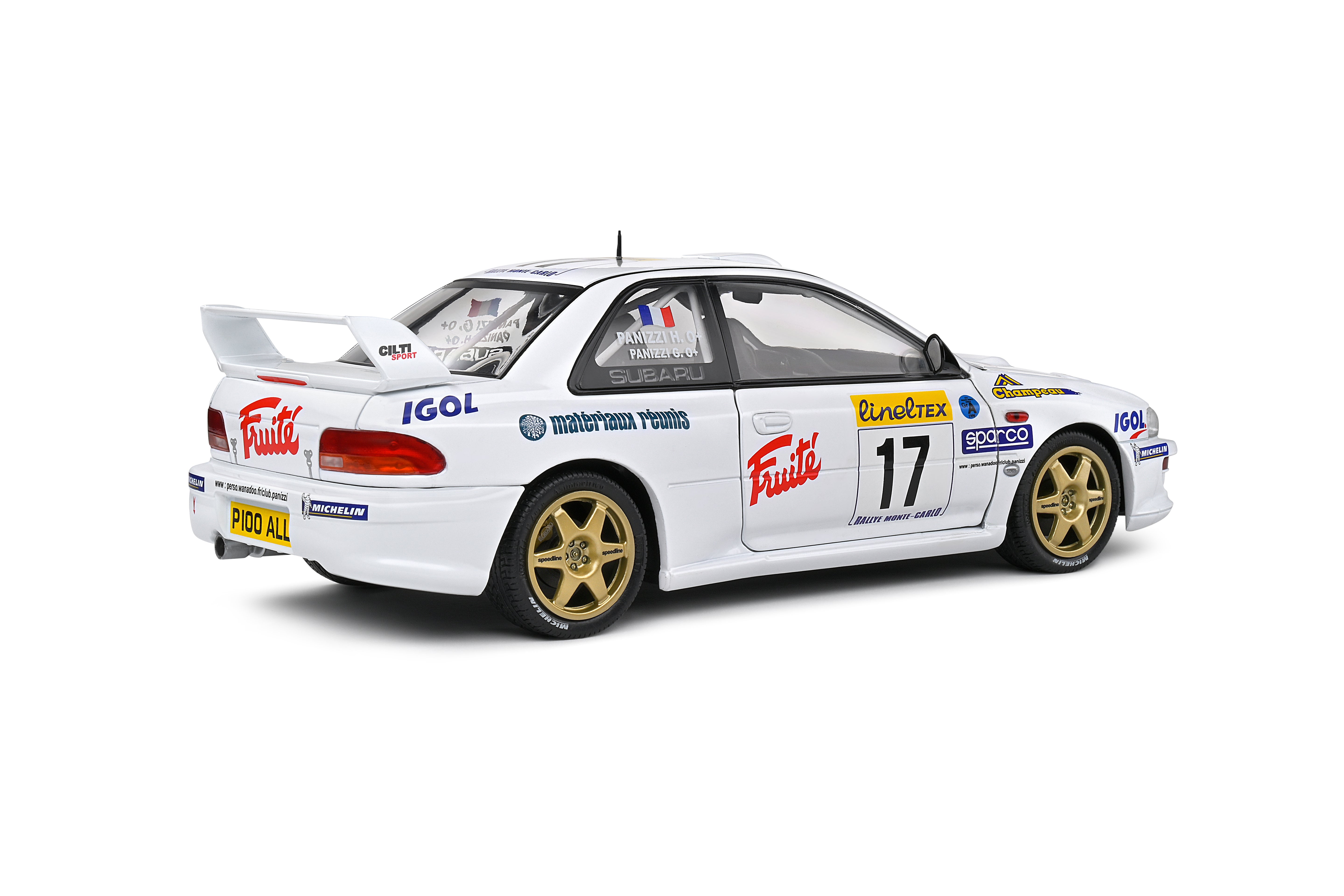 Solido 1:18 Diecast - Subaru Impreza S5 WRC99 22B RALLYE MONTE CARLO 1999 N.17 PANIZZI/PANIZZI