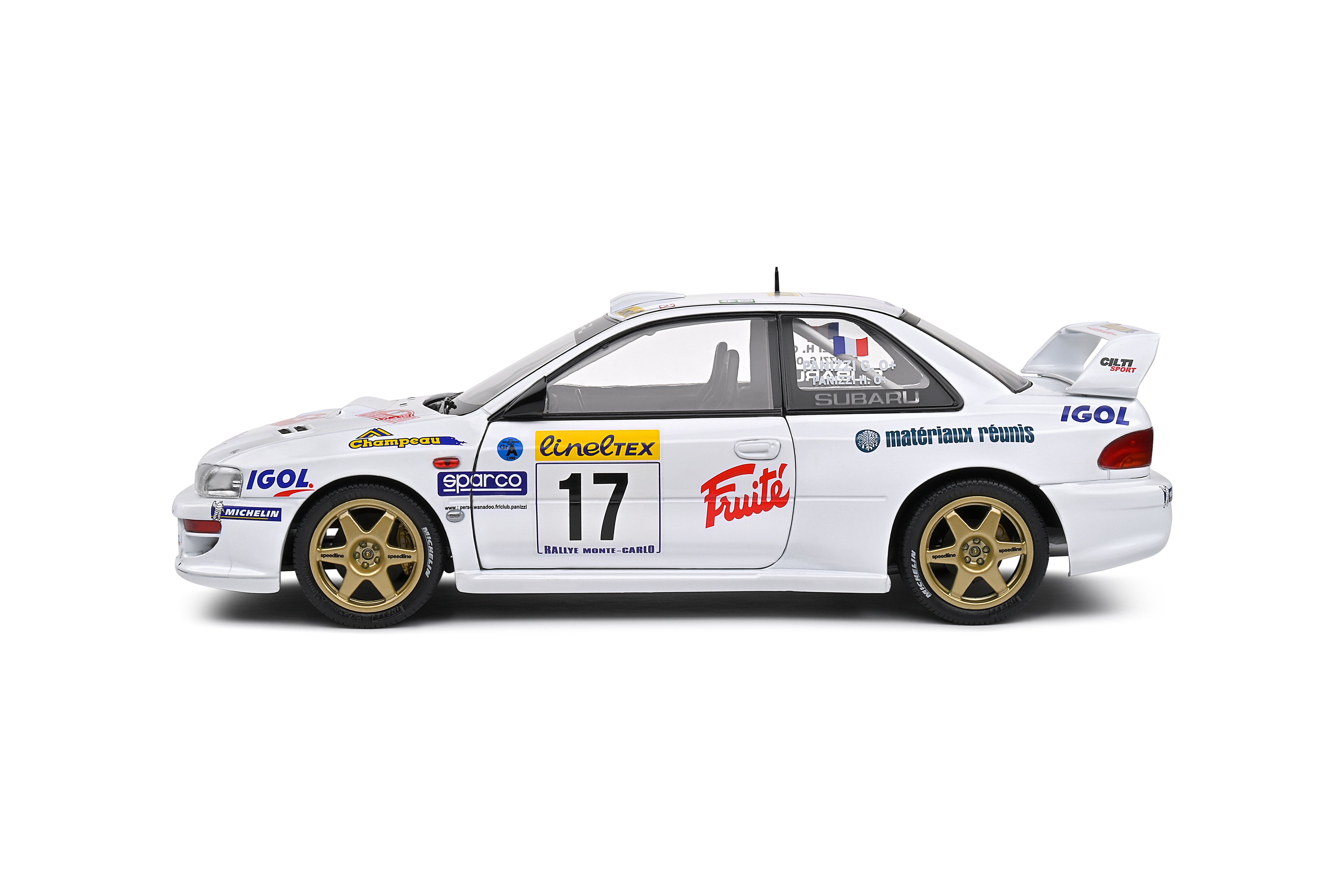 Solido 1:18 Diecast - Subaru Impreza S5 WRC99 22B RALLYE MONTE CARLO 1999 N.17 PANIZZI/PANIZZI